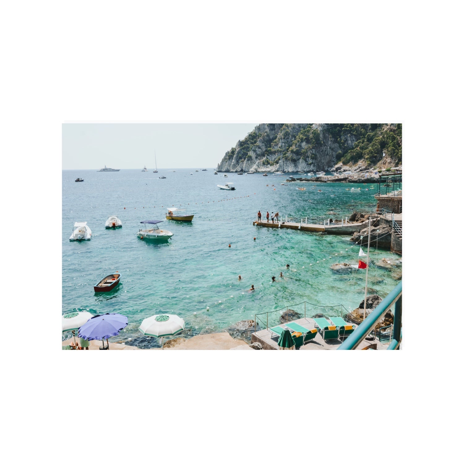 Delizia Pomeridiana Capri coastal wall art 24 x 36 in unframed fine art canvas