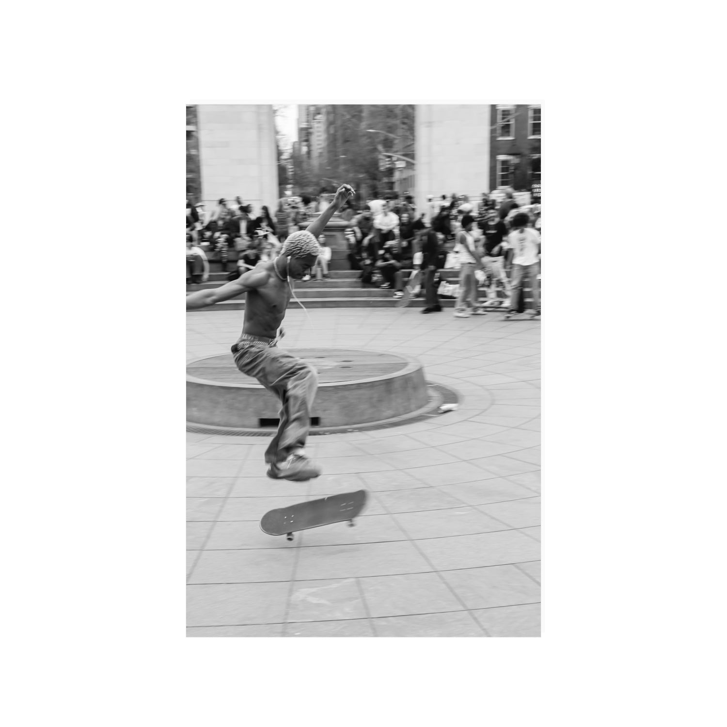 Airborne Rhythms New York NYC Black & White wall art 24 x 36 in unframed fine art canvas