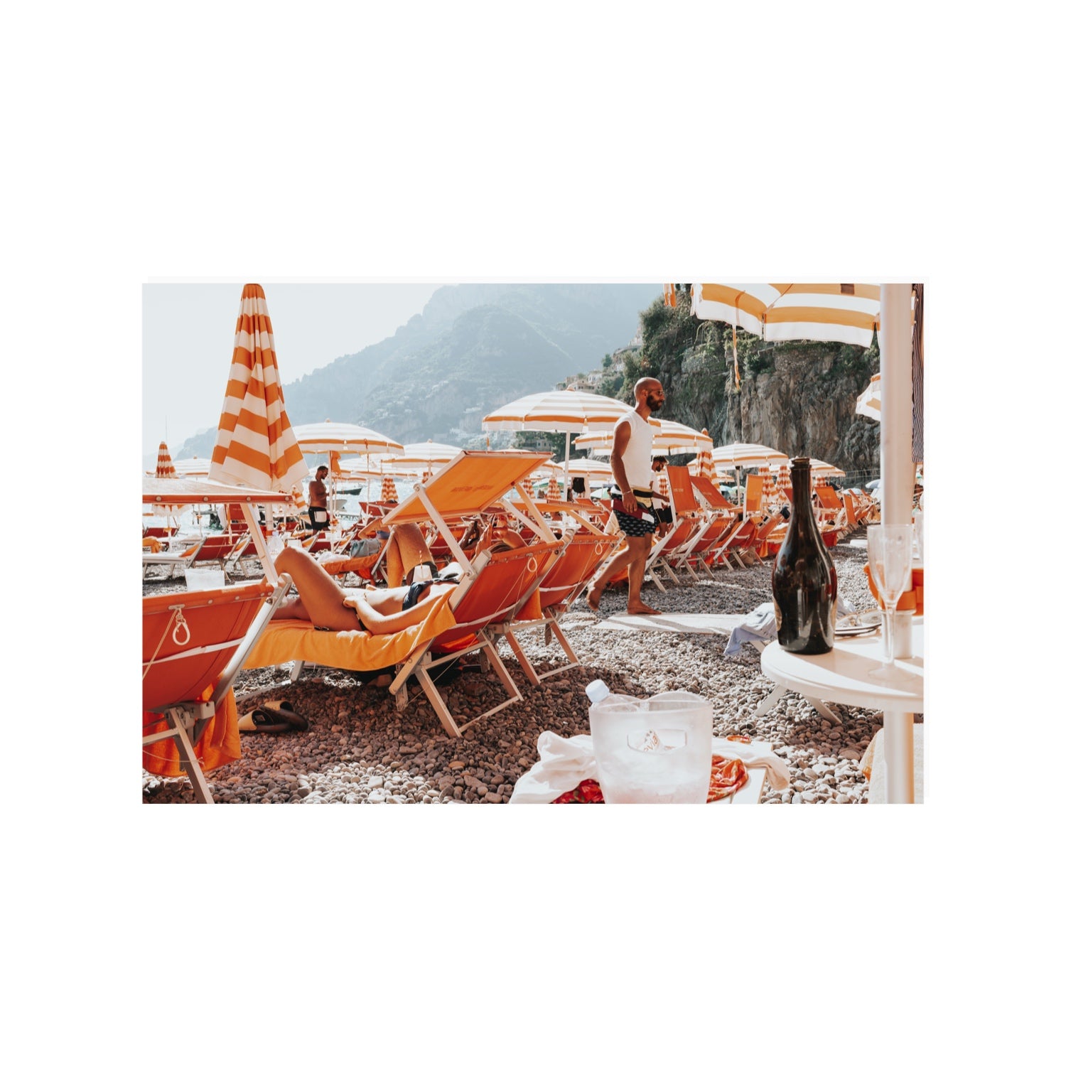 Zesty Shade Positano wall art 24 x 36 in unframed fine art canvas