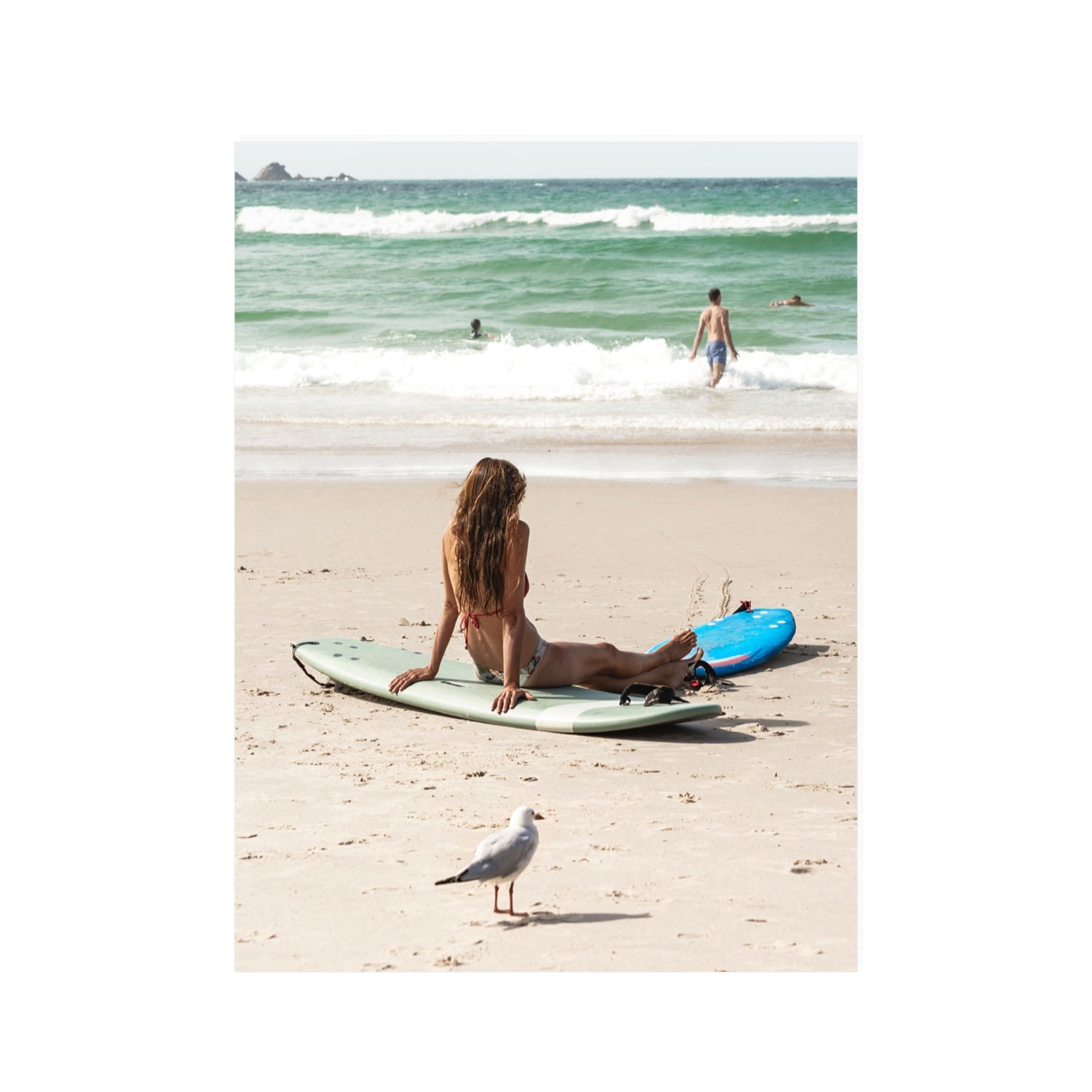Carissa Byron Bay Surf coastal wall art 30 x 40 in unframed fine art canvas