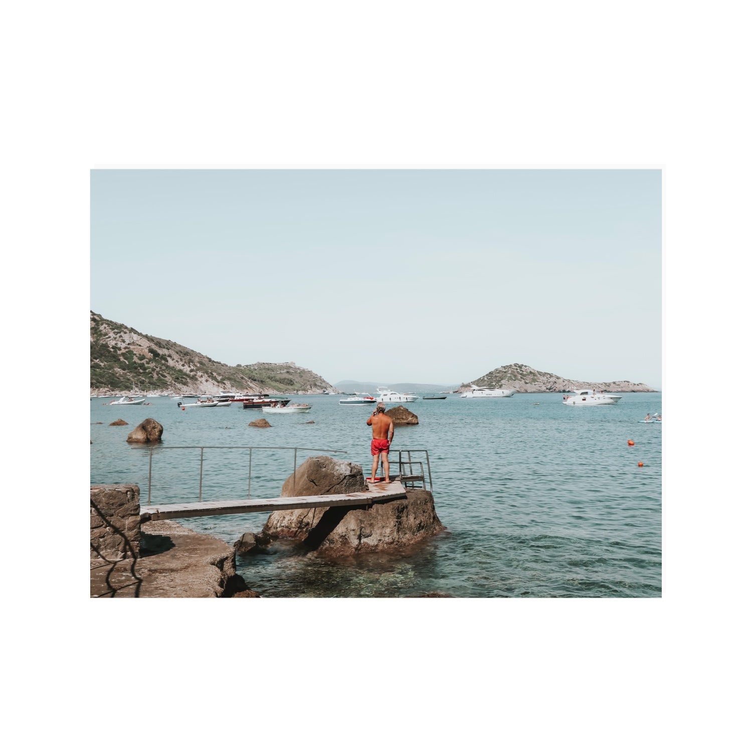 Out Of Office Tuscany coastal Italian wall art 30 x 40 in unframed fine art canvas