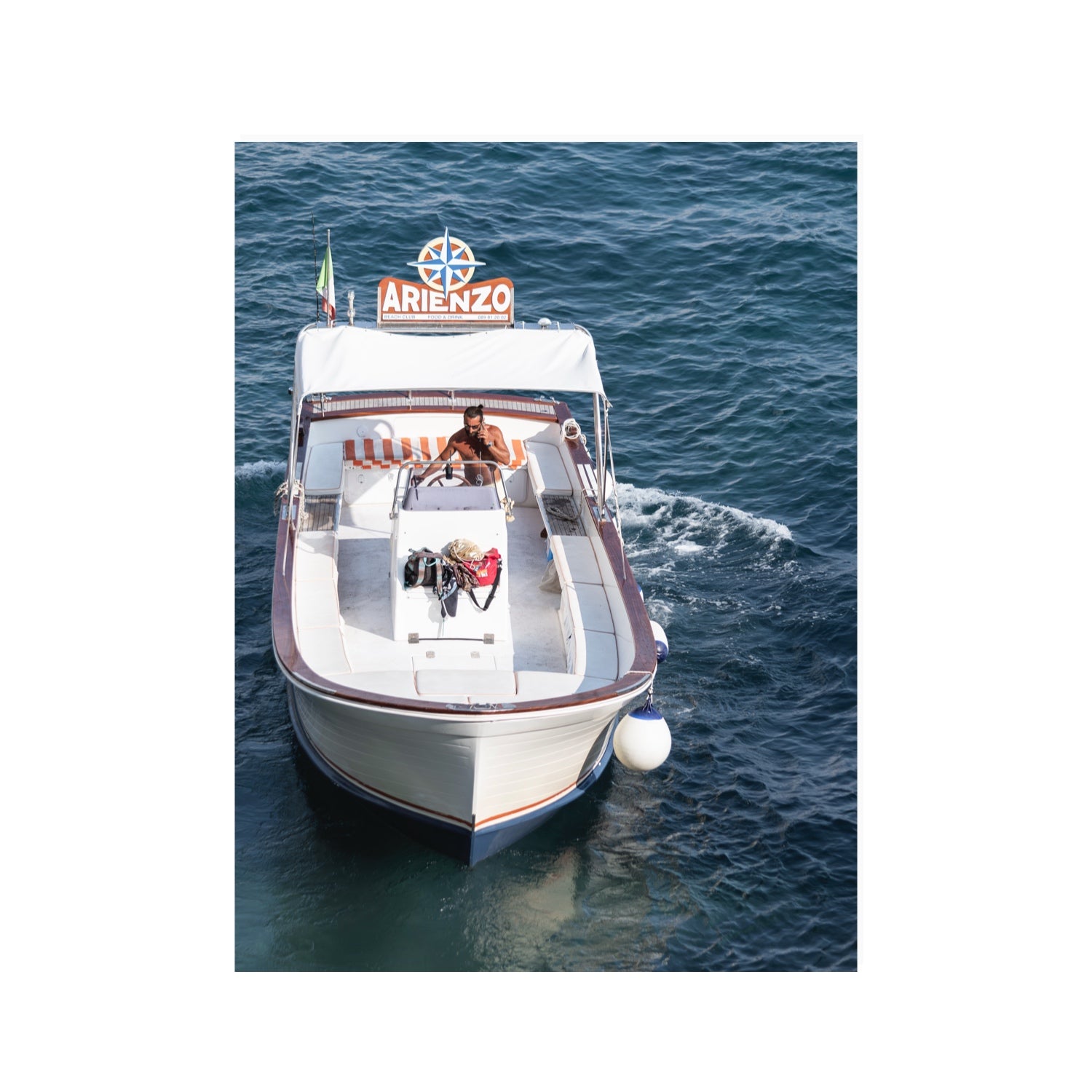Pilota di Motoscafo fine art print, Positano, Italy, 30 x 40 in, Unframed, Fine Art Canvas