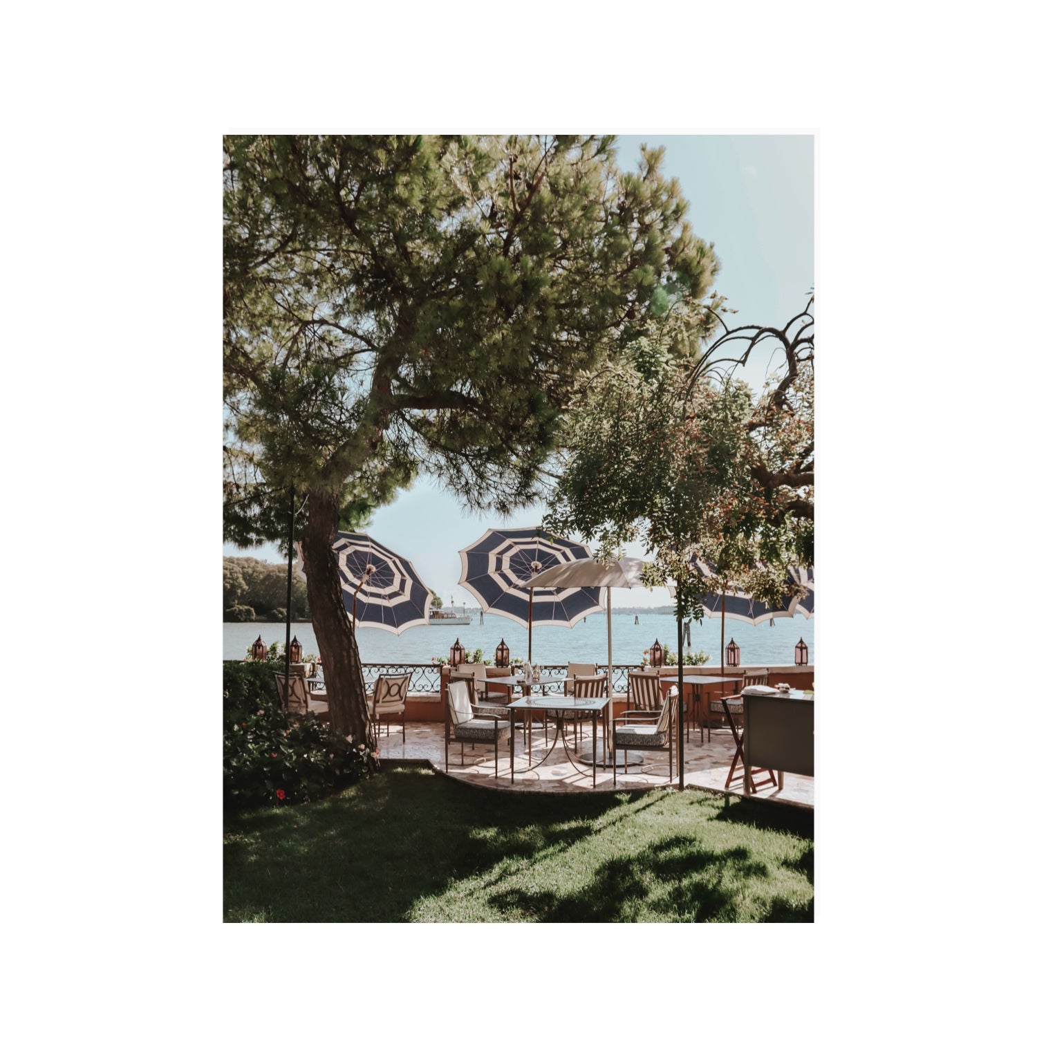 Tranquil Gardens Venice Italian wall art 30 x 40 in unframed fine art canvas