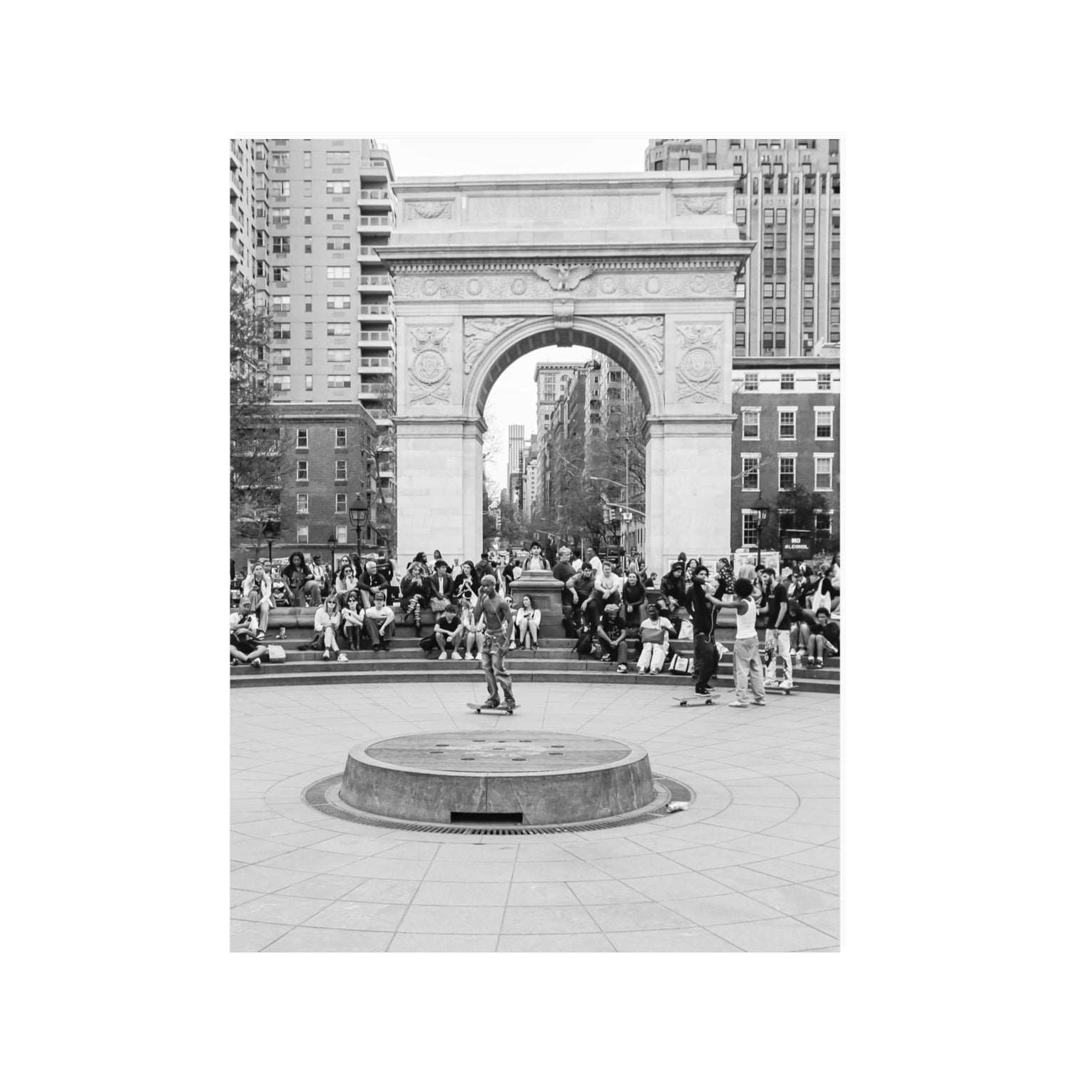 Concrete Conqueror New York NYC Skateboard wall art 30 x 40 in unframed fine art canvas