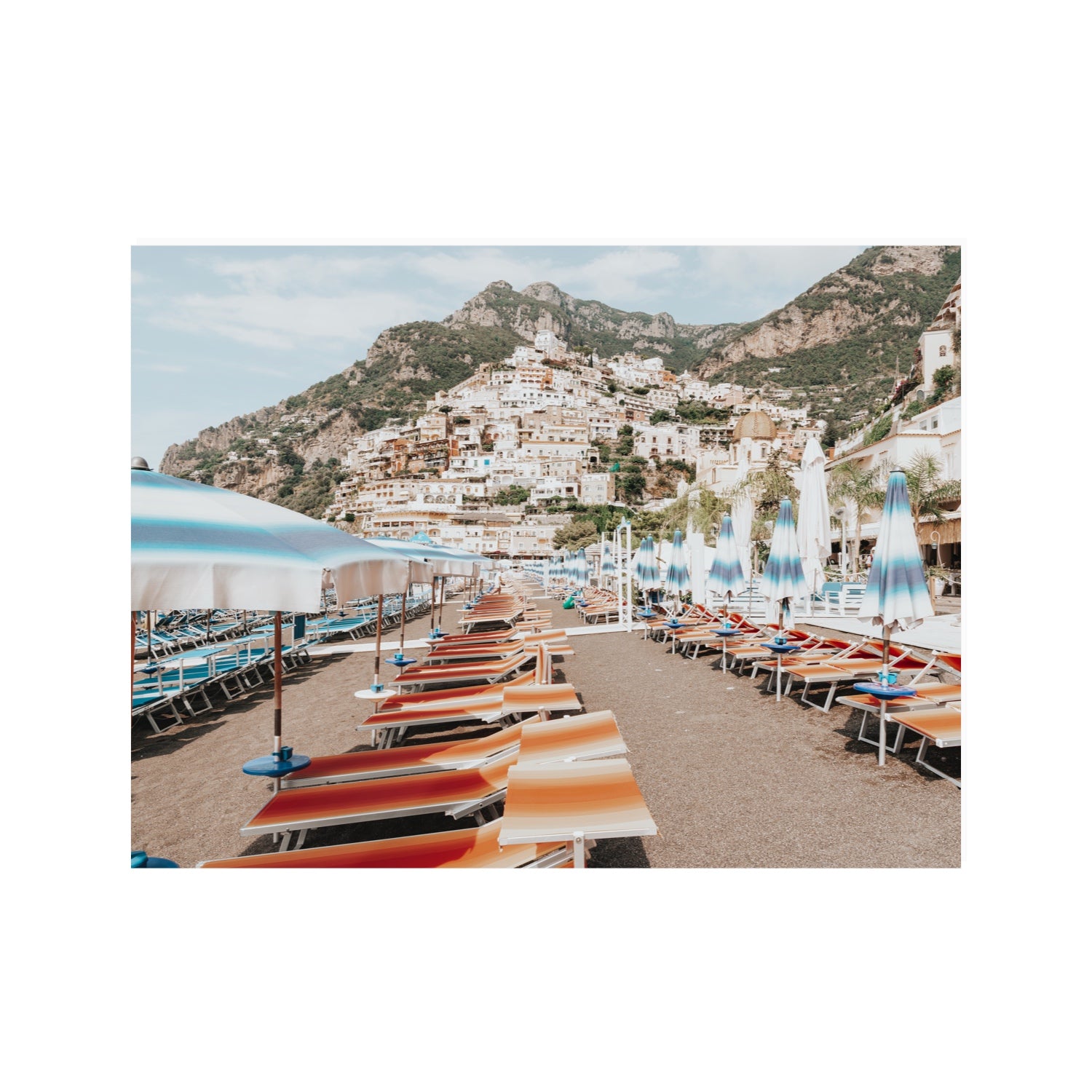 Spiaggia Grande fine art print, Positano, Italy, 30 x 40 in, Unframed, Fine Art Canvas