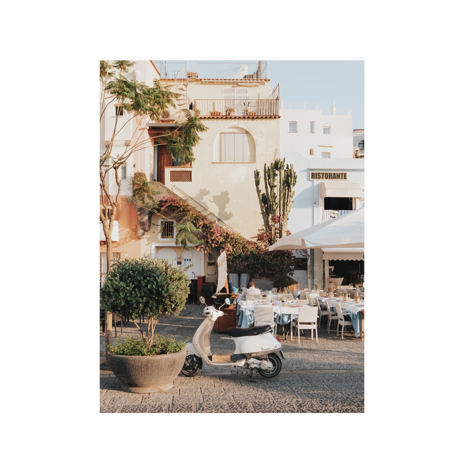 Ristorante Ischia Italian Mediterranean decor wall art 30 x 40 in unframed fine art canvas