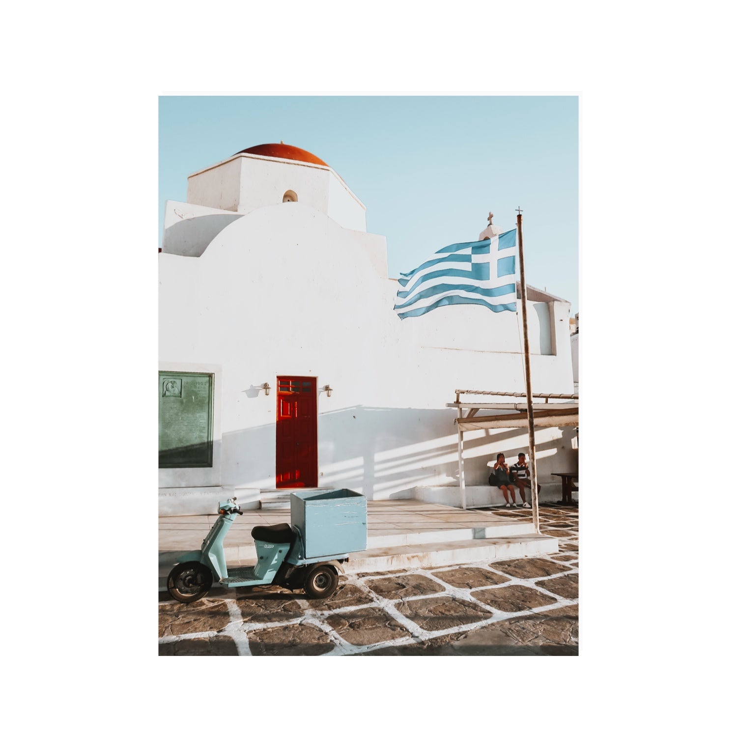 Mykonos Postcard fine art print, Mykonos, Greece, 30 x 40 in, Unframed, Fine Art Canvas