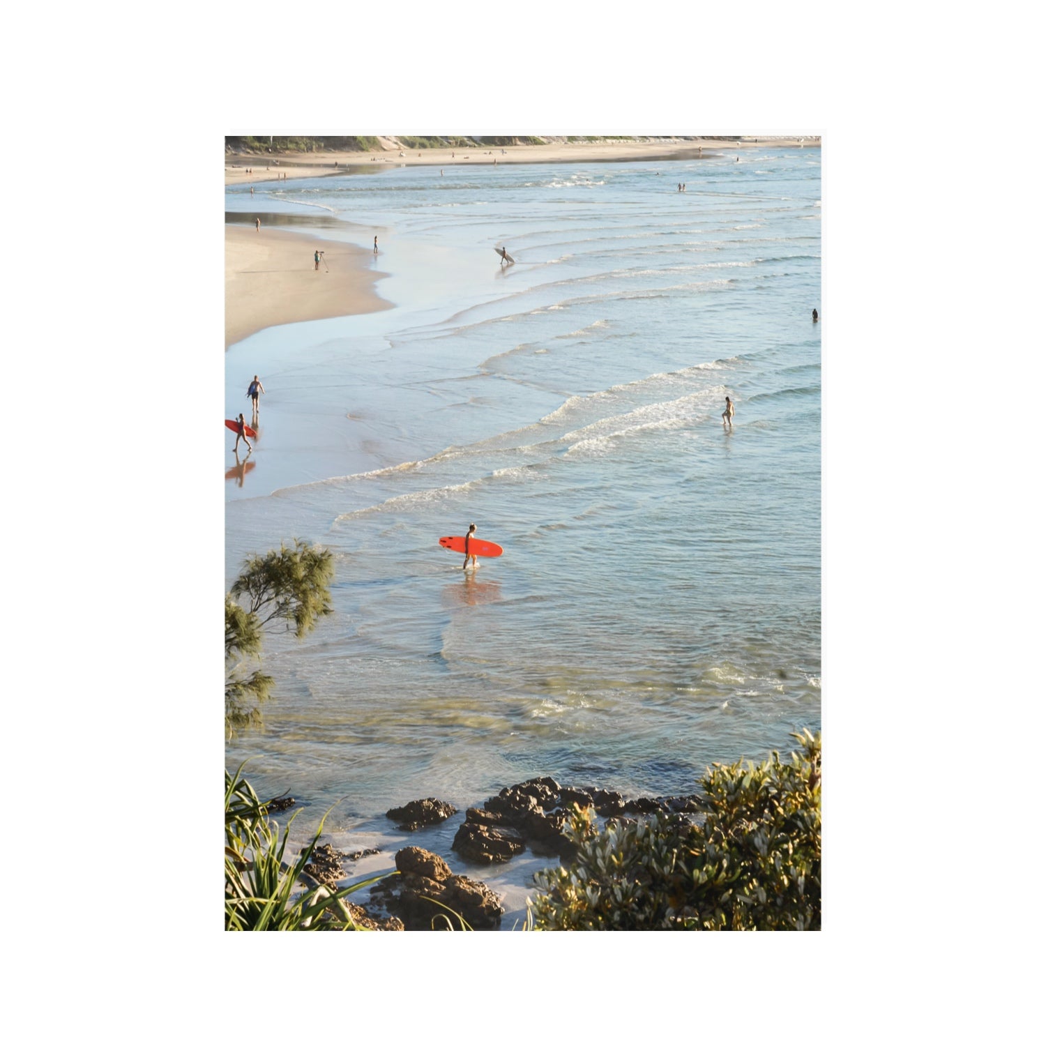 Seclusion Byron Bay Surf coastal wall art 30 x 40 in unframed fine art canvas