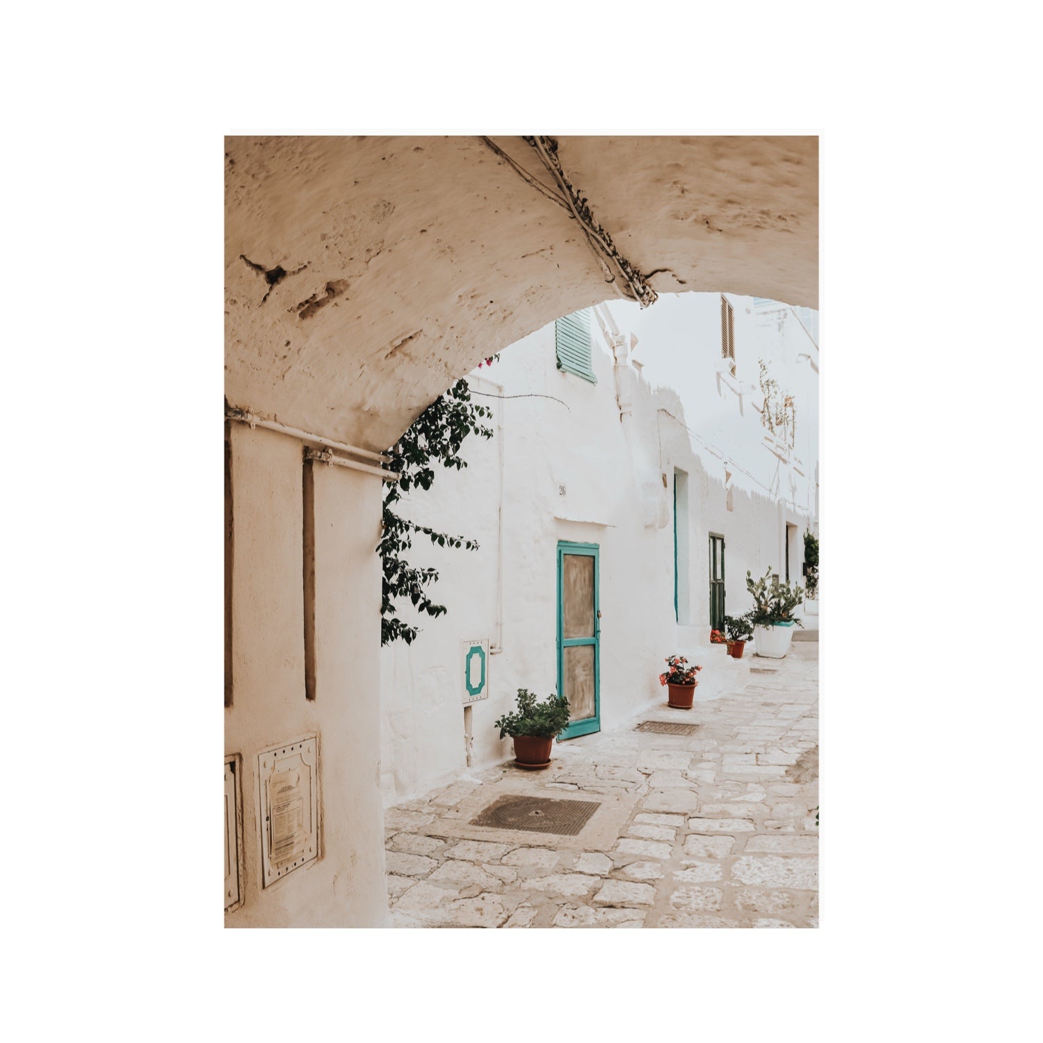 La Citta Bianca Puglia La Città Bianca wall art 30 x 40 in unframed fine art canvas