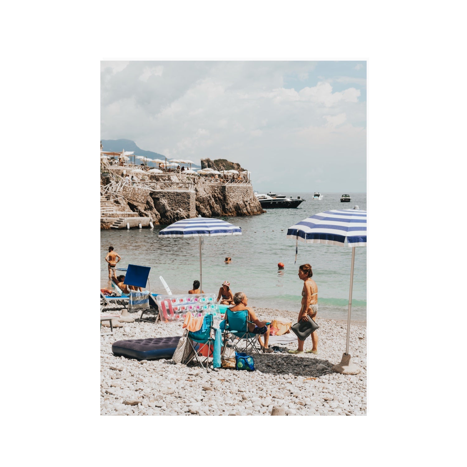 Couple Goals Nerano Amalfi Coast coastal wall art 30 x 40 in unframed fine art canvas