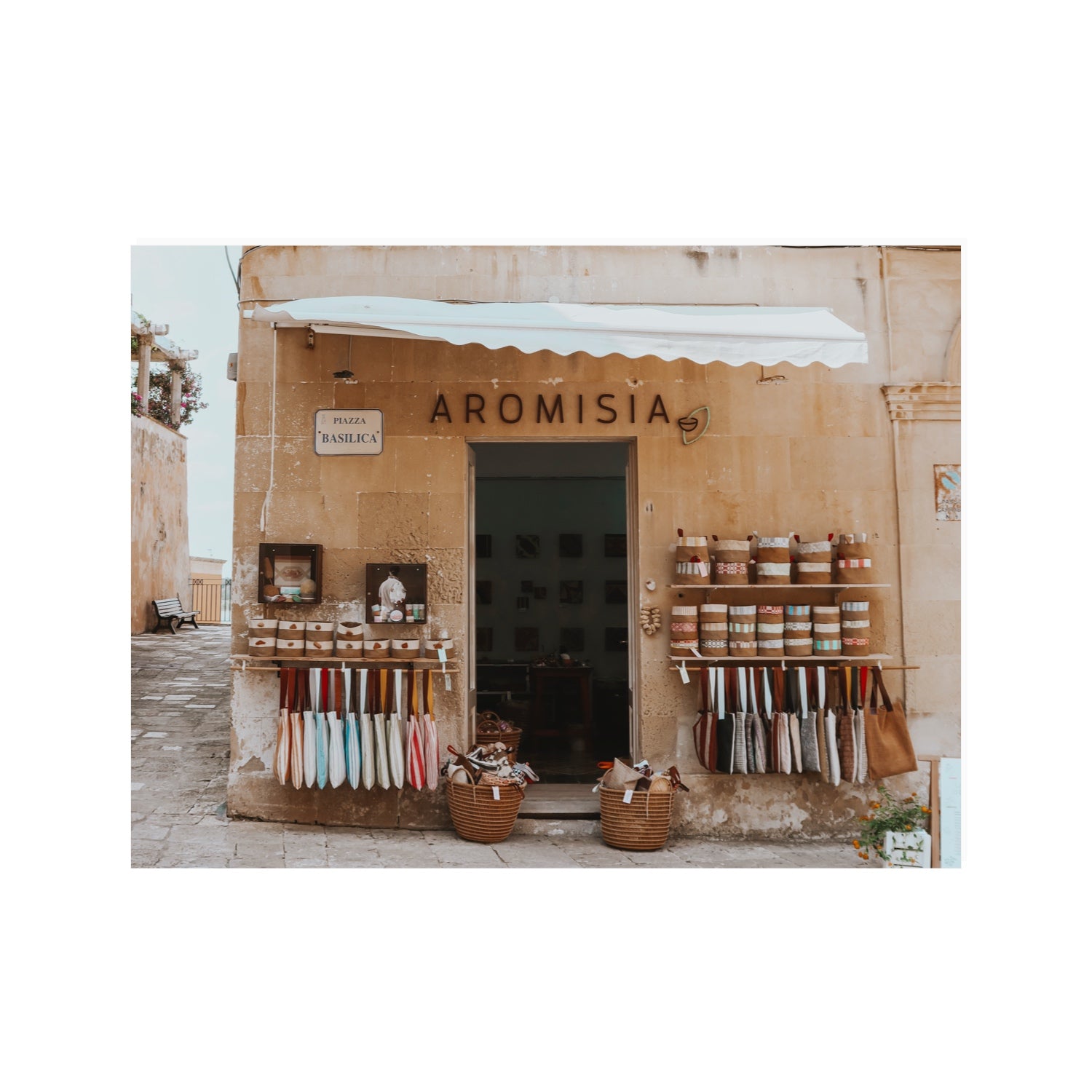 Aromisia Puglia Otranto Italian wall art 30 x 40 in unframed fine art canvas