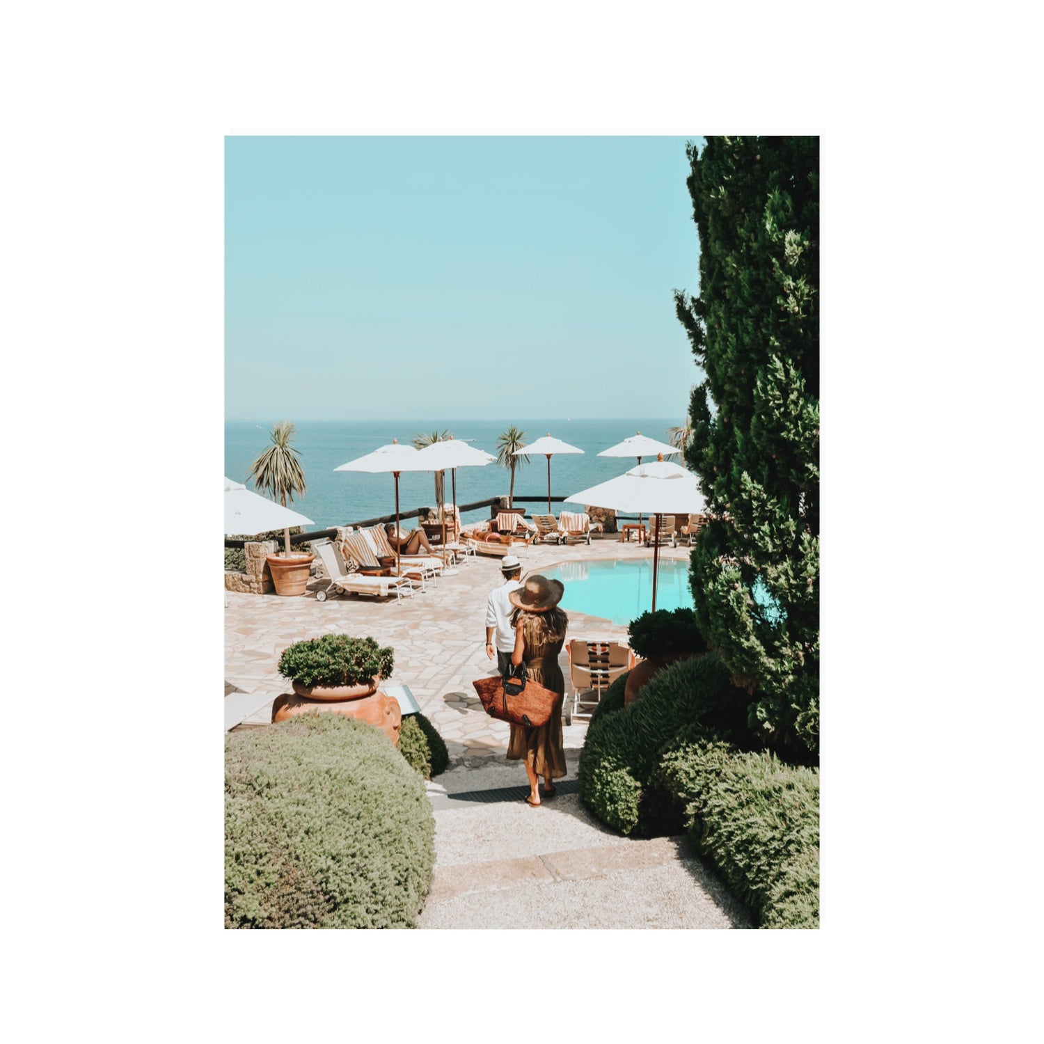 The World Is Your Catwalk Tuscany coastal wall art 30 x 40 in unframed fine art canvas