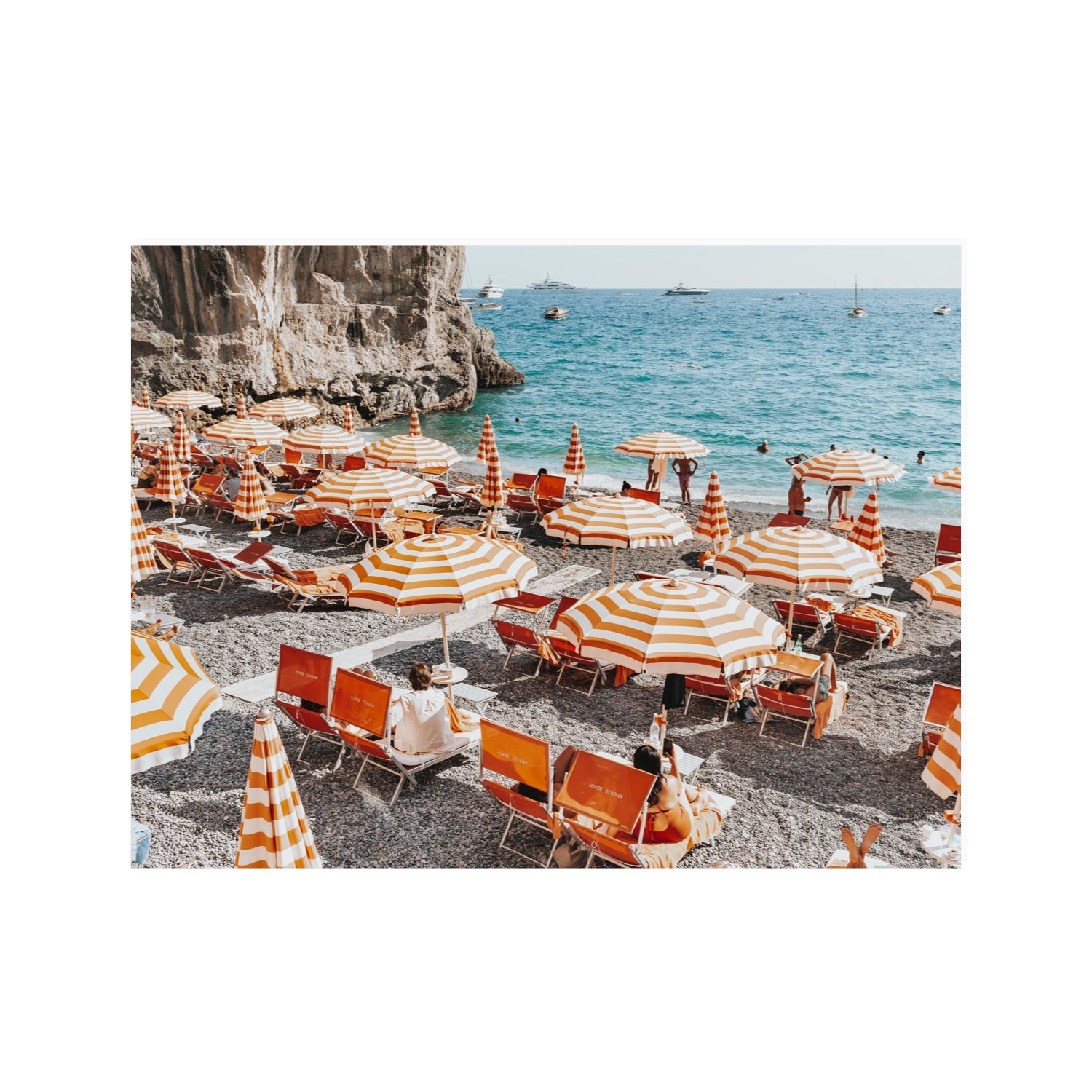 Mango Sorbet fine art print, Positano, Italy, 30 x 40 in, Unframed, Fine Art Canvas