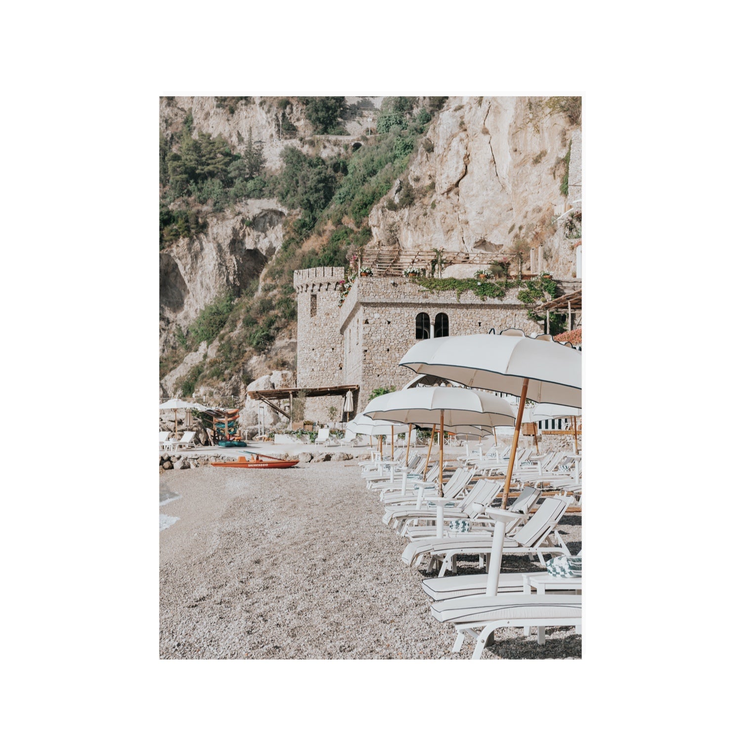 La Villeggiatura fine art print, Amalfi, Italy, luxury escapes artwork, 30 x 40 in, Unframed, Fine Art Canvas