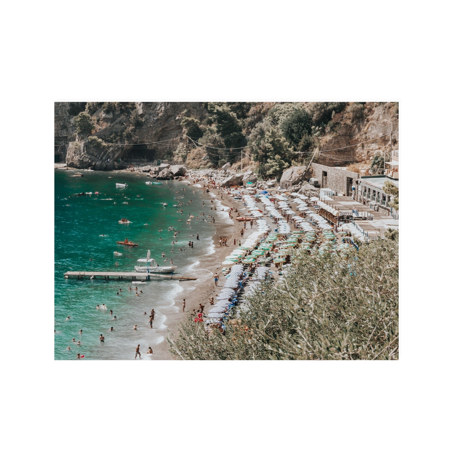Fornillo Beach fine art print, Positano, Italy, 30 x 40 in, Unframed, Fine Art Canvas
