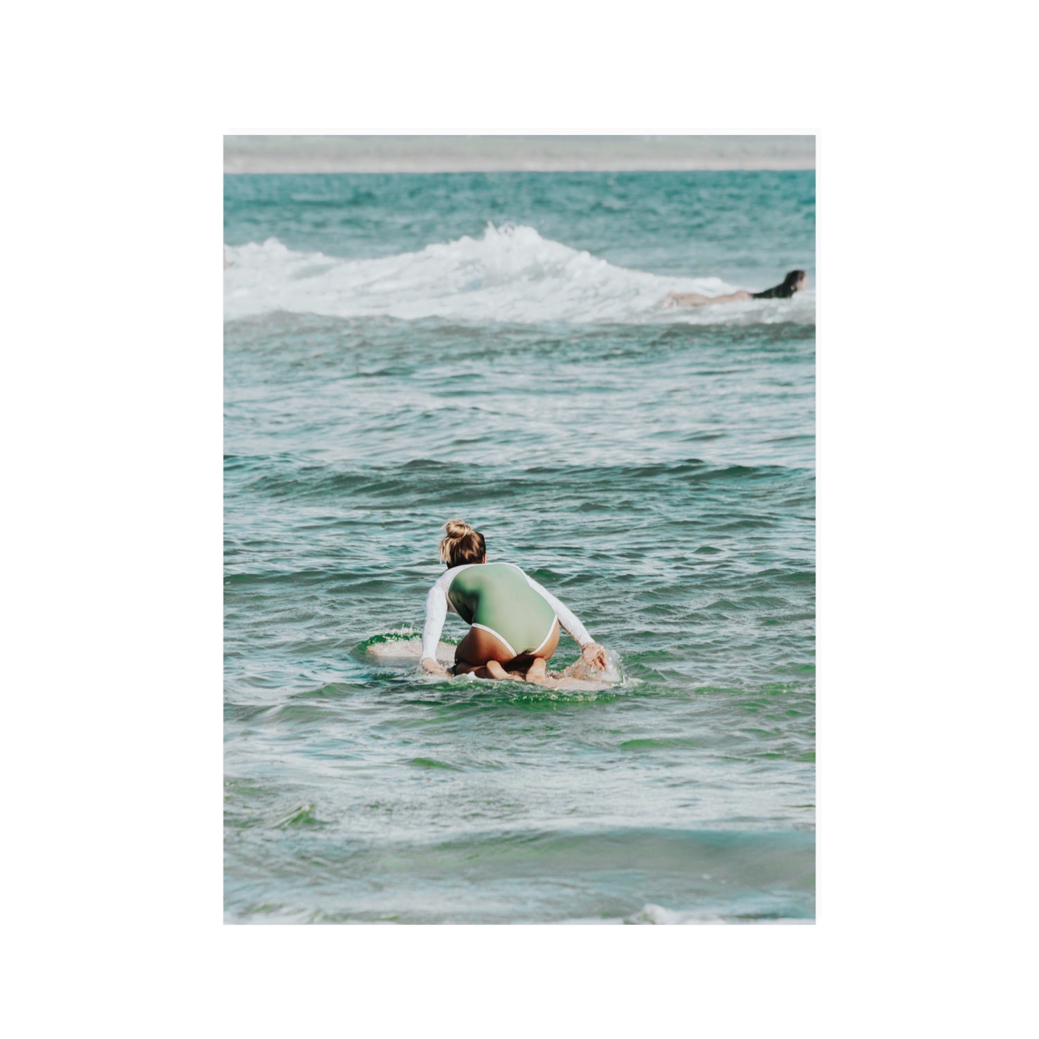 Quincy Byron Bay Surf coastal wall art 30 x 40 in unframed fine art canvas