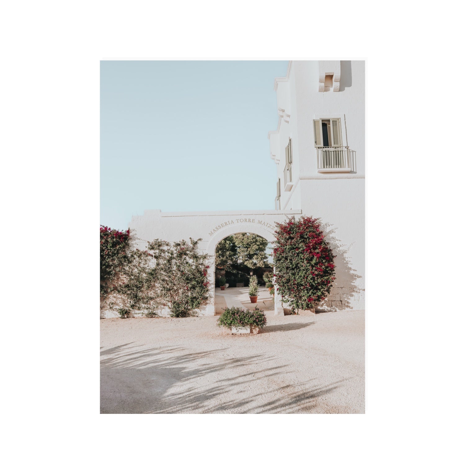 Villa Retreat Puglia Italian wall art 30 x 40 in unframed fine art canvas