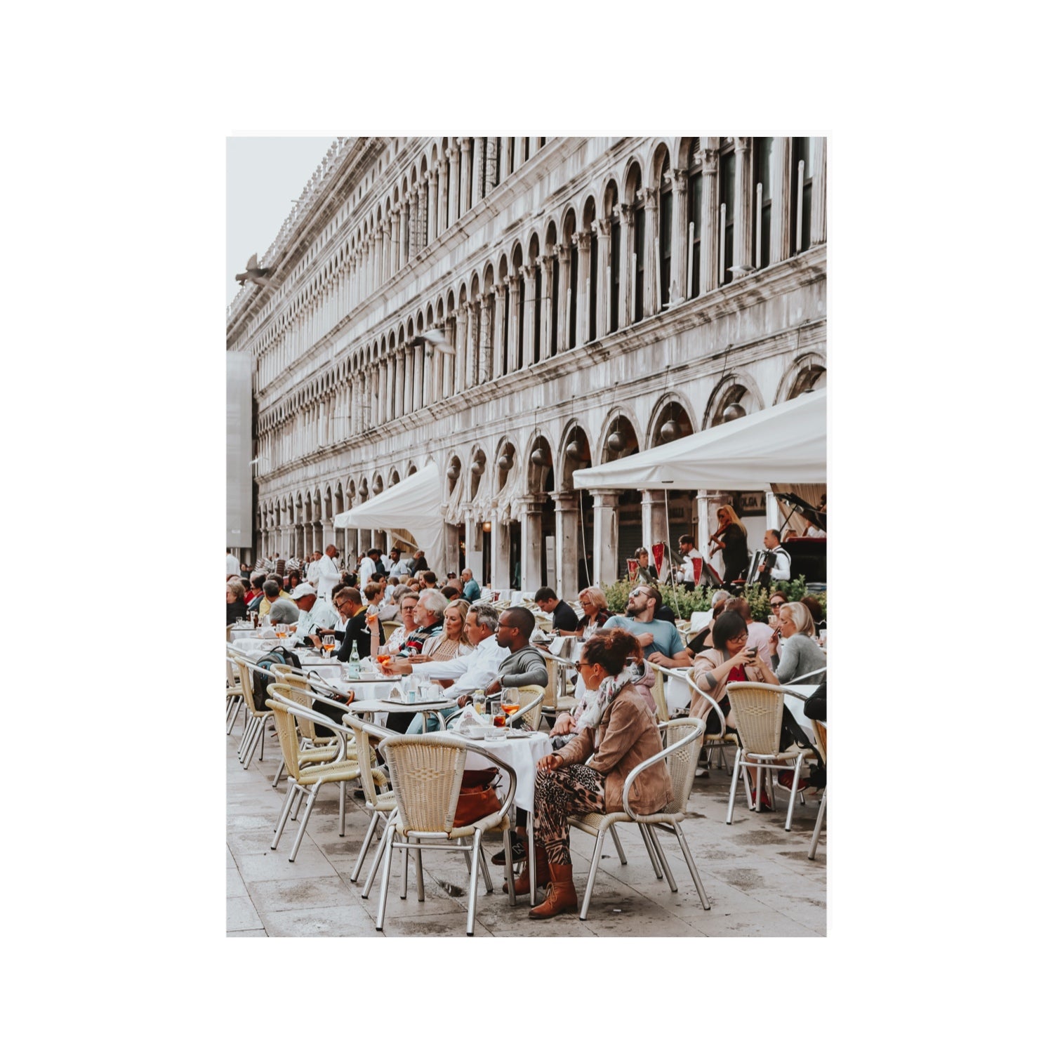 Lunchbreak Venice Italian wall art 30 x 40 in unframed fine art canvas