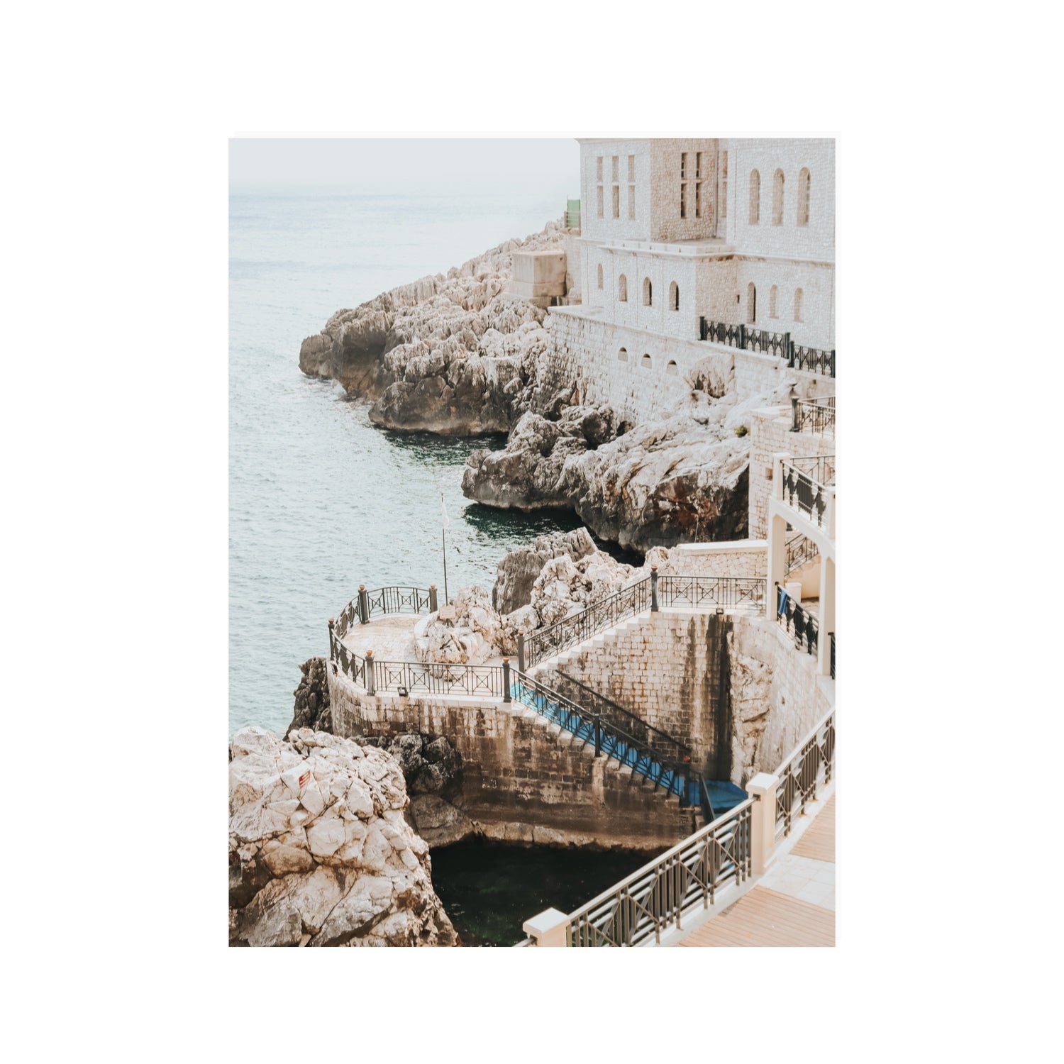Wellness Centre Puglia coastal wall art 30 x 40 in unframed fine art canvas