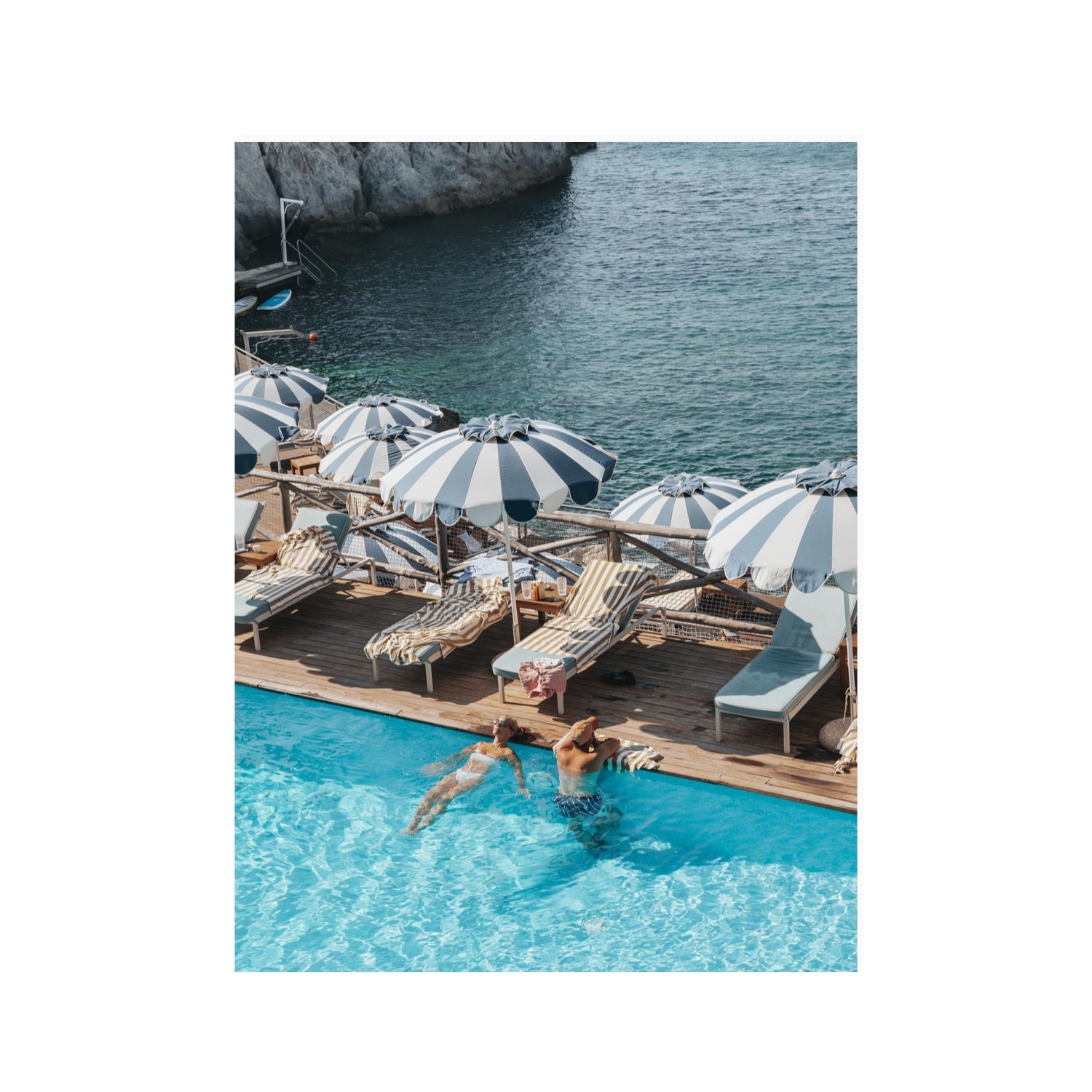 I'm Busy Ischia Italian coastal Mediterranean wall art 30 x 40 in unframed fine art canvas