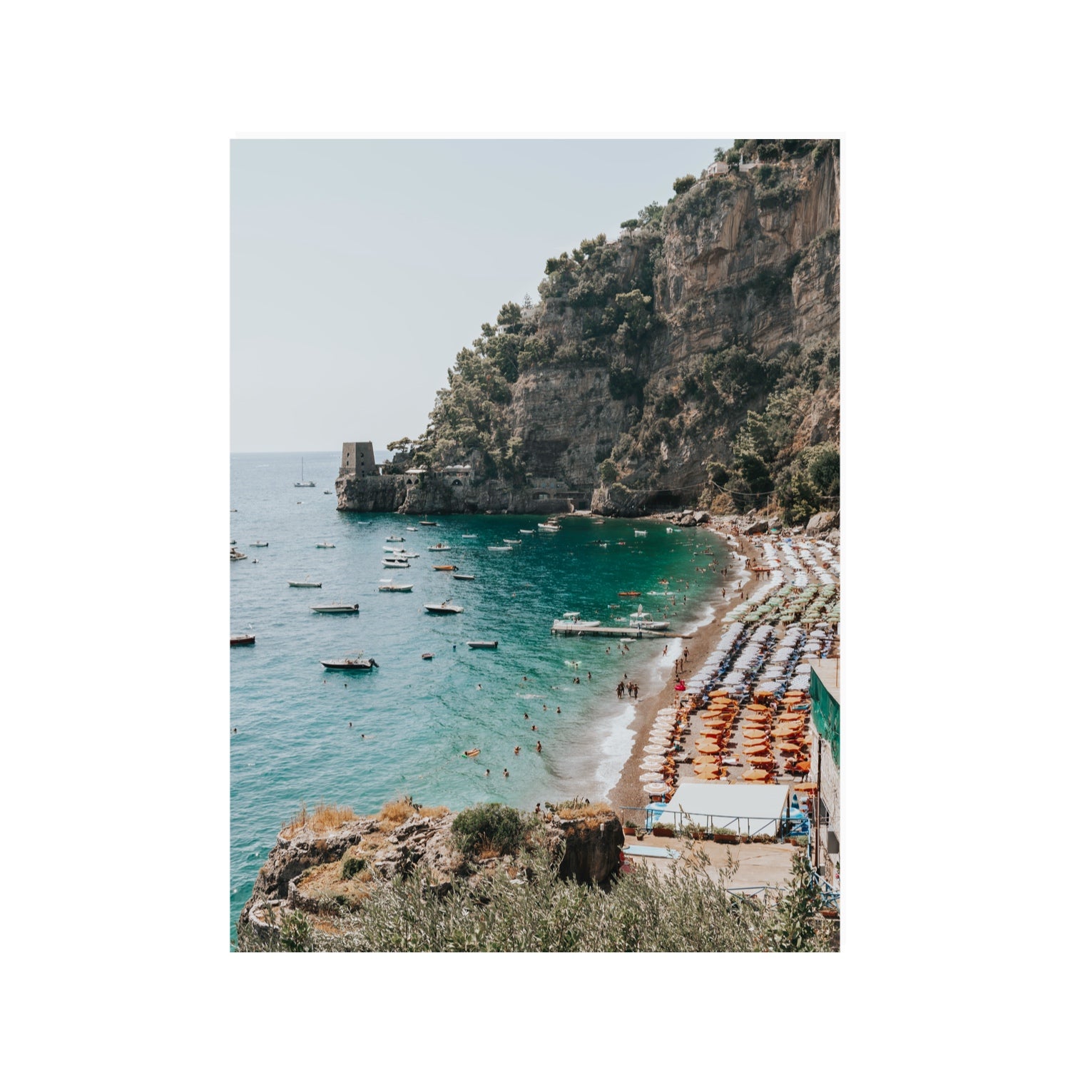 Baia dei Sogni fine art print, Positano, Italy, 30 x 40 in, Unframed, Fine Art Canvas