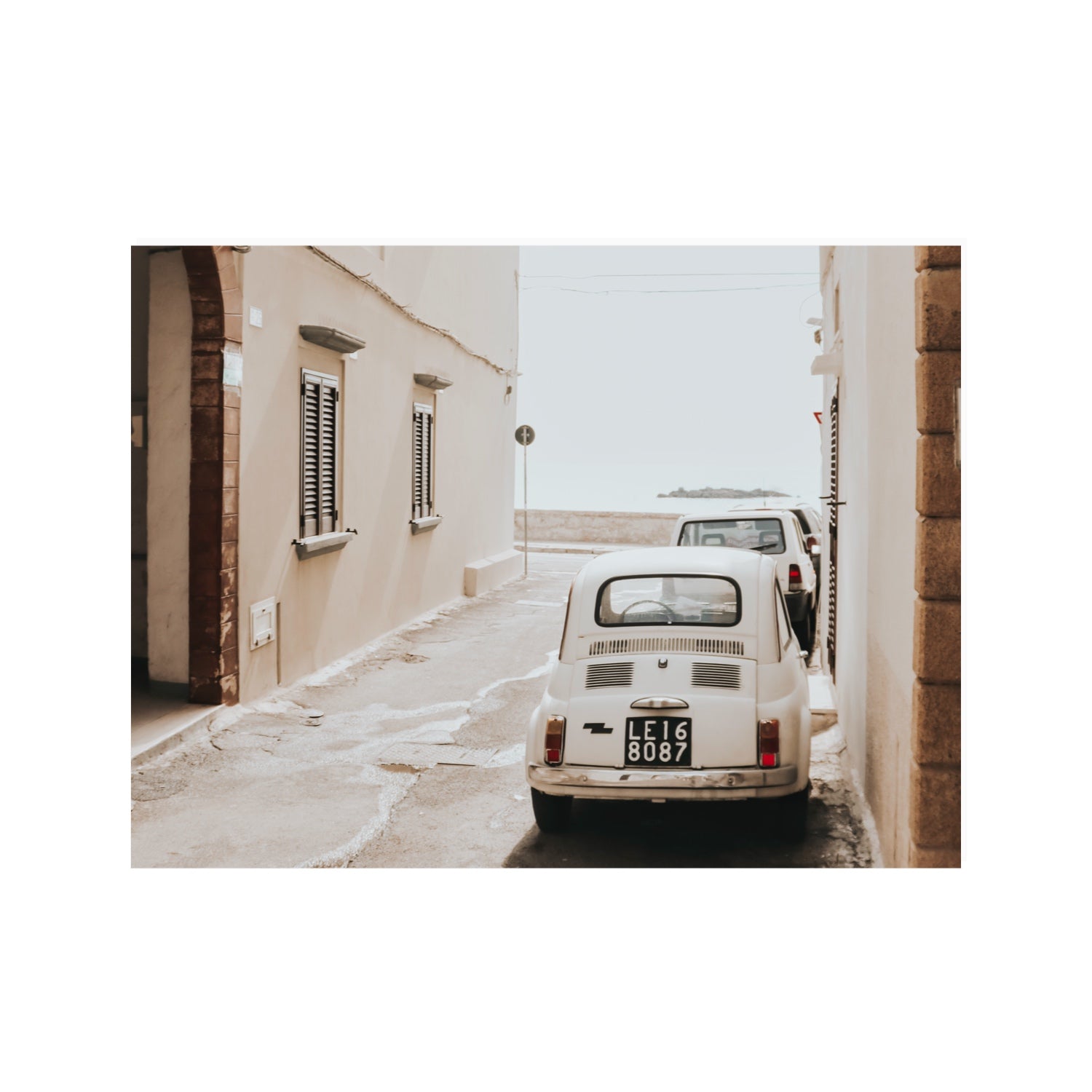 Bambini Lane Puglia Italian wall art 30 x 40 in unframed fine art canvas