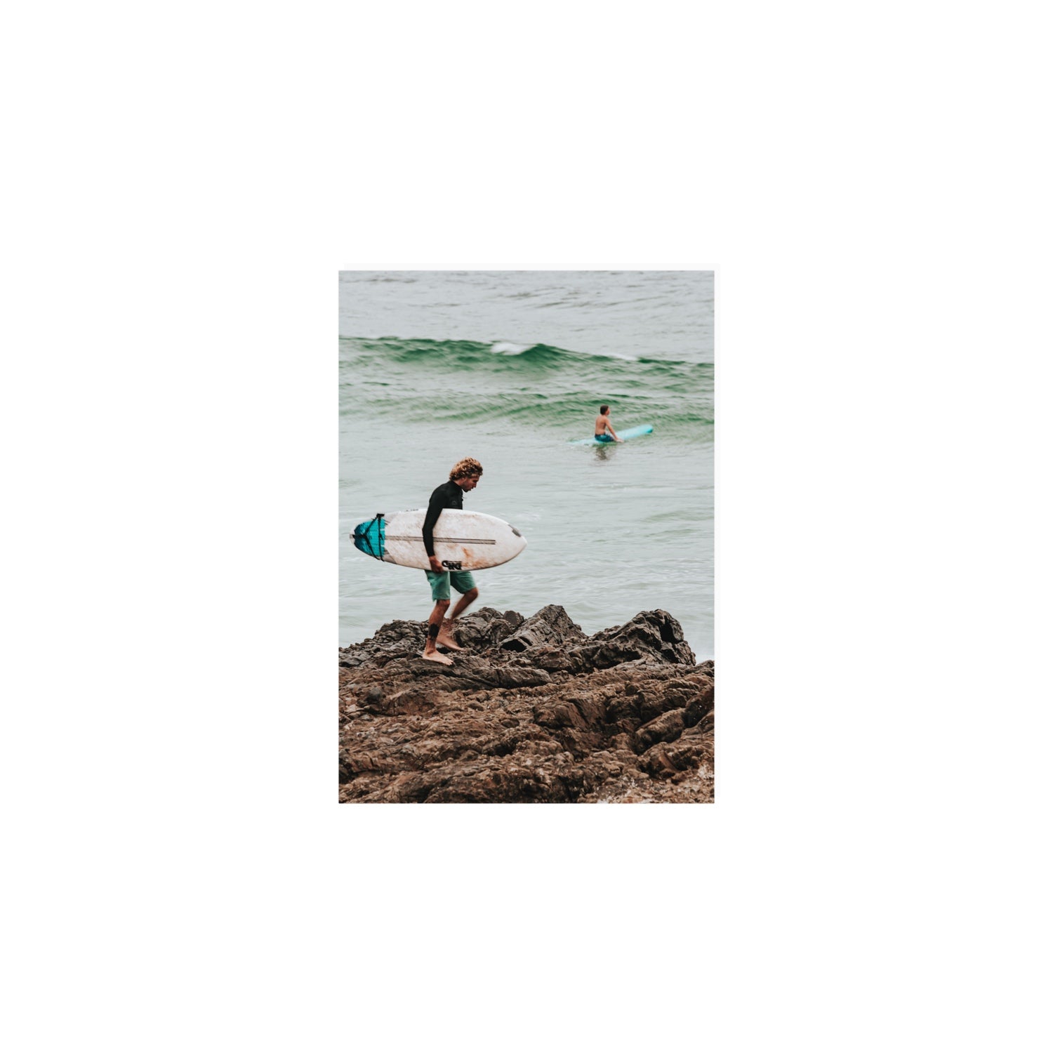 Not All Who Wander Are Lost Byron Bay Surf wall art A5, 21 x 14.8 cm unframed fine art print
