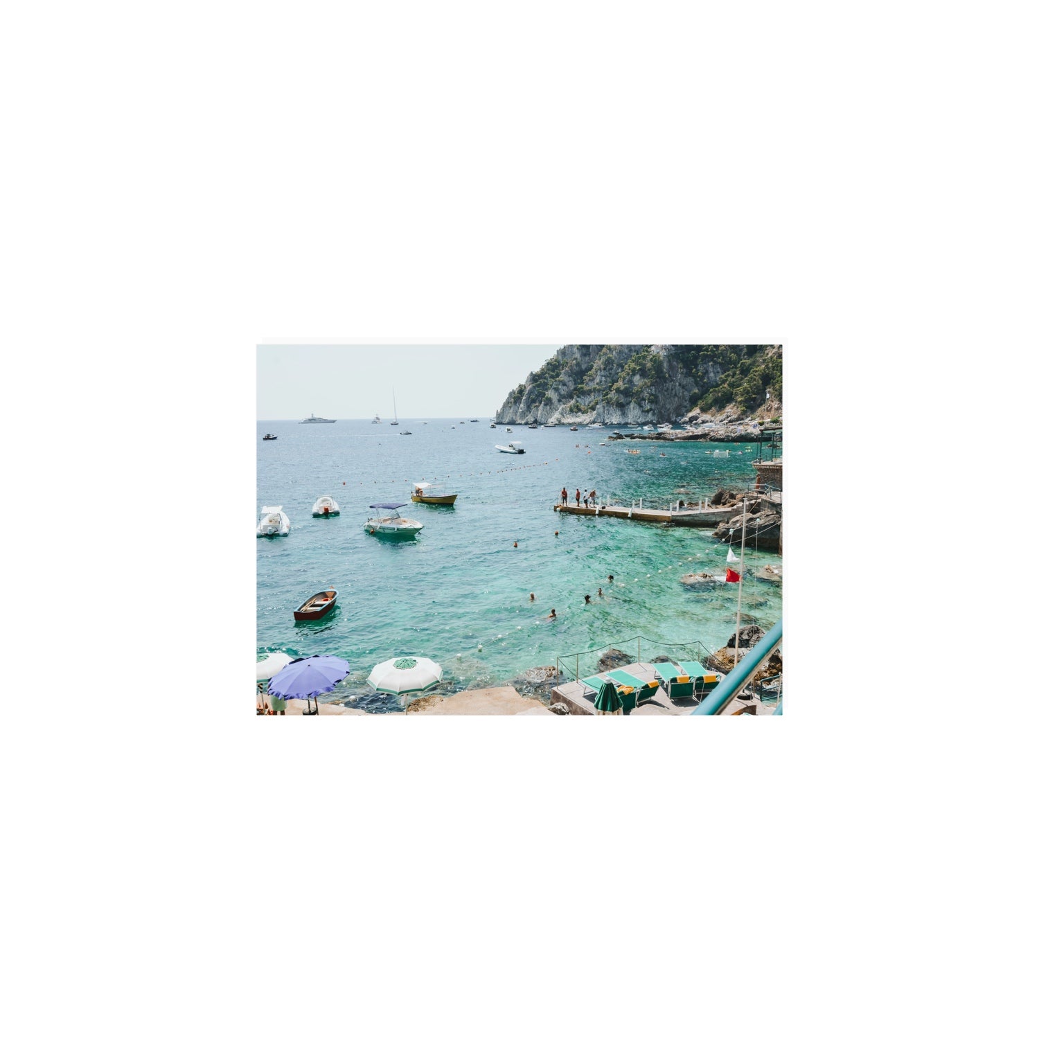 Delizia Pomeridiana Capri coastal wall art A5, 21 x 14.8 cm unframed fine art print