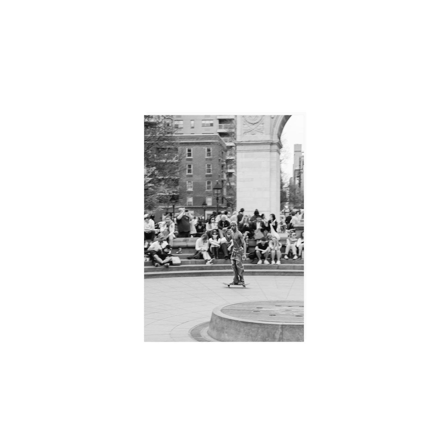 Parkside Pirouettes New York NYC Black & White wall art A5, 21 x 14.8 cm unframed fine art print