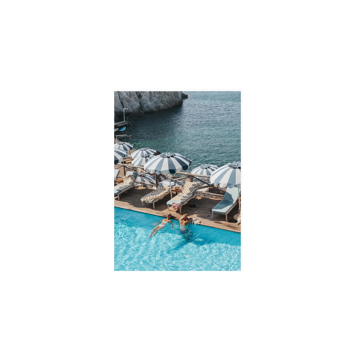 I'm Busy Ischia Italian coastal Mediterranean wall art A5, 21 x 14.8 cm unframed fine art print