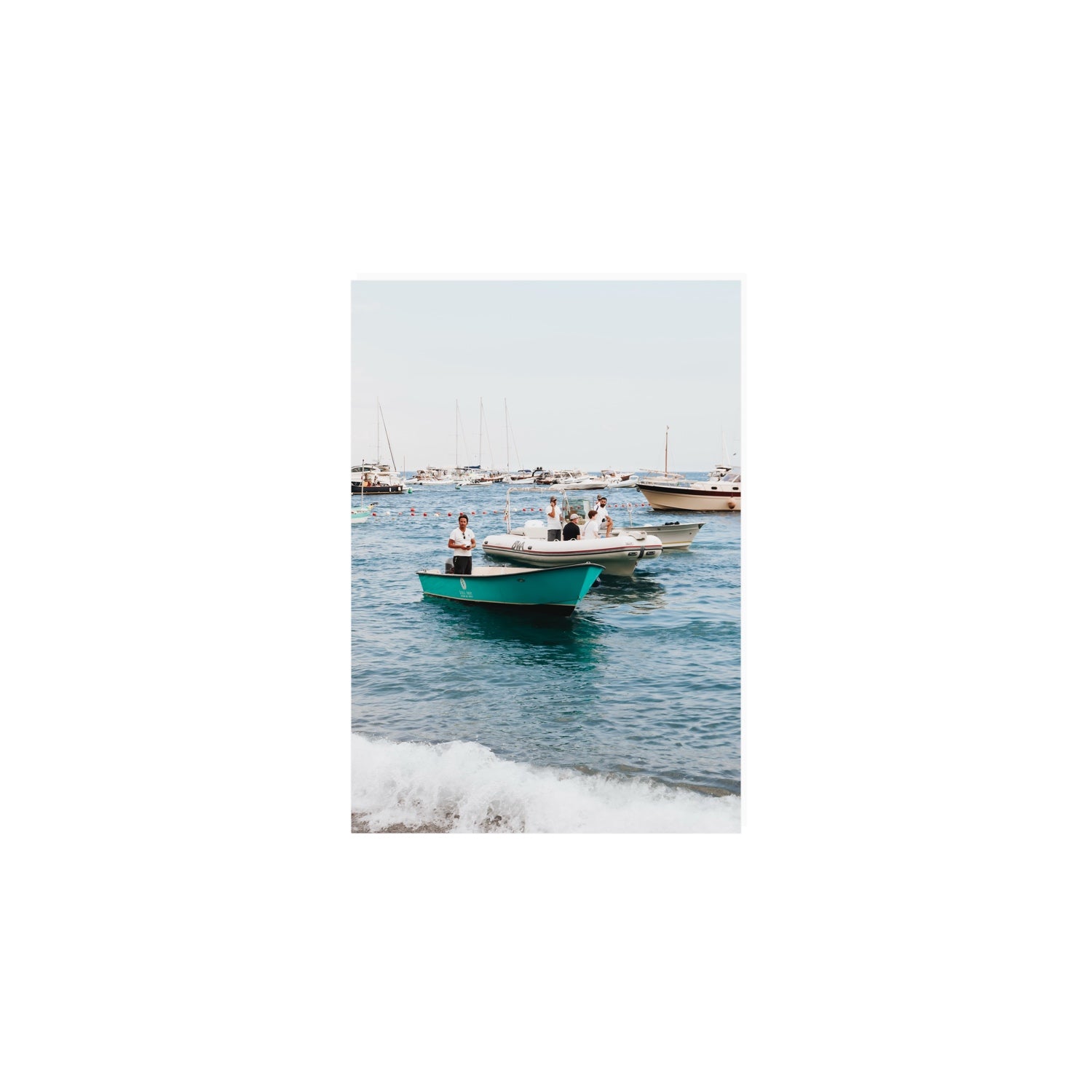 Twilight Tenders Positano wall art A5, 21 x 14.8 cm unframed fine art print