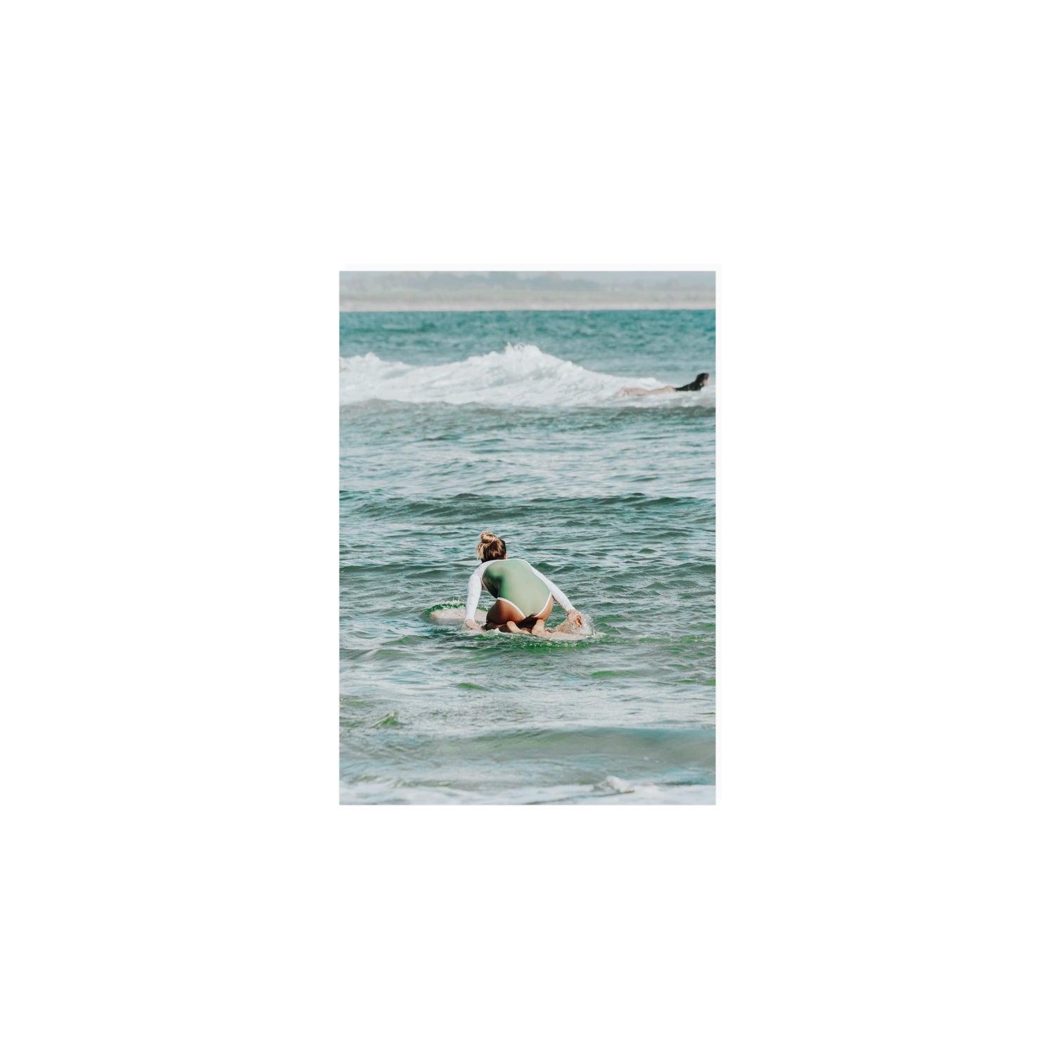 Quincy Byron Bay Surf coastal wall art A5, 21 x 14.8 cm unframed fine art print