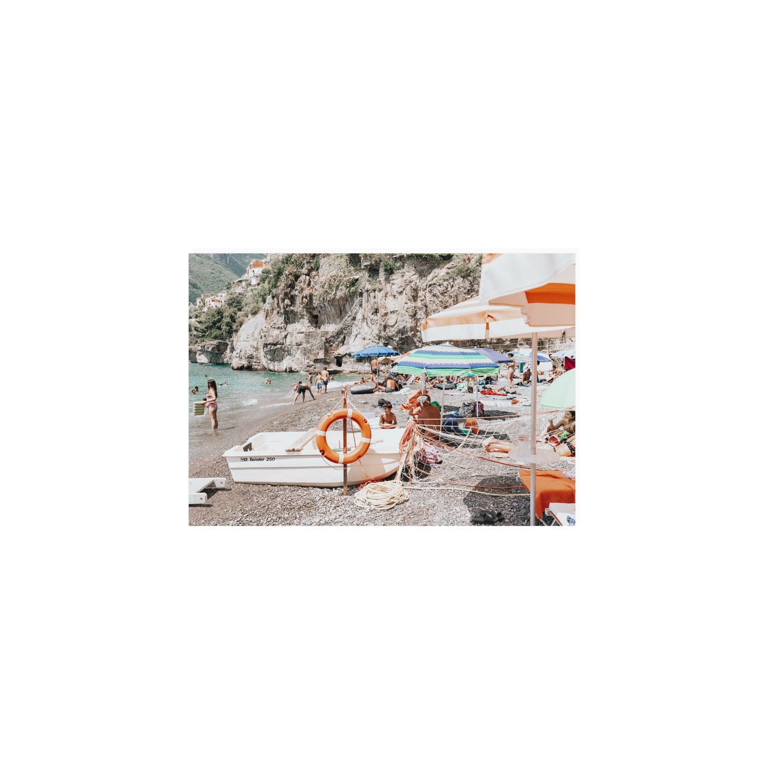Bellezza By The Bay Positano wall art A5, 21 x 14.8 cm unframed fine art print