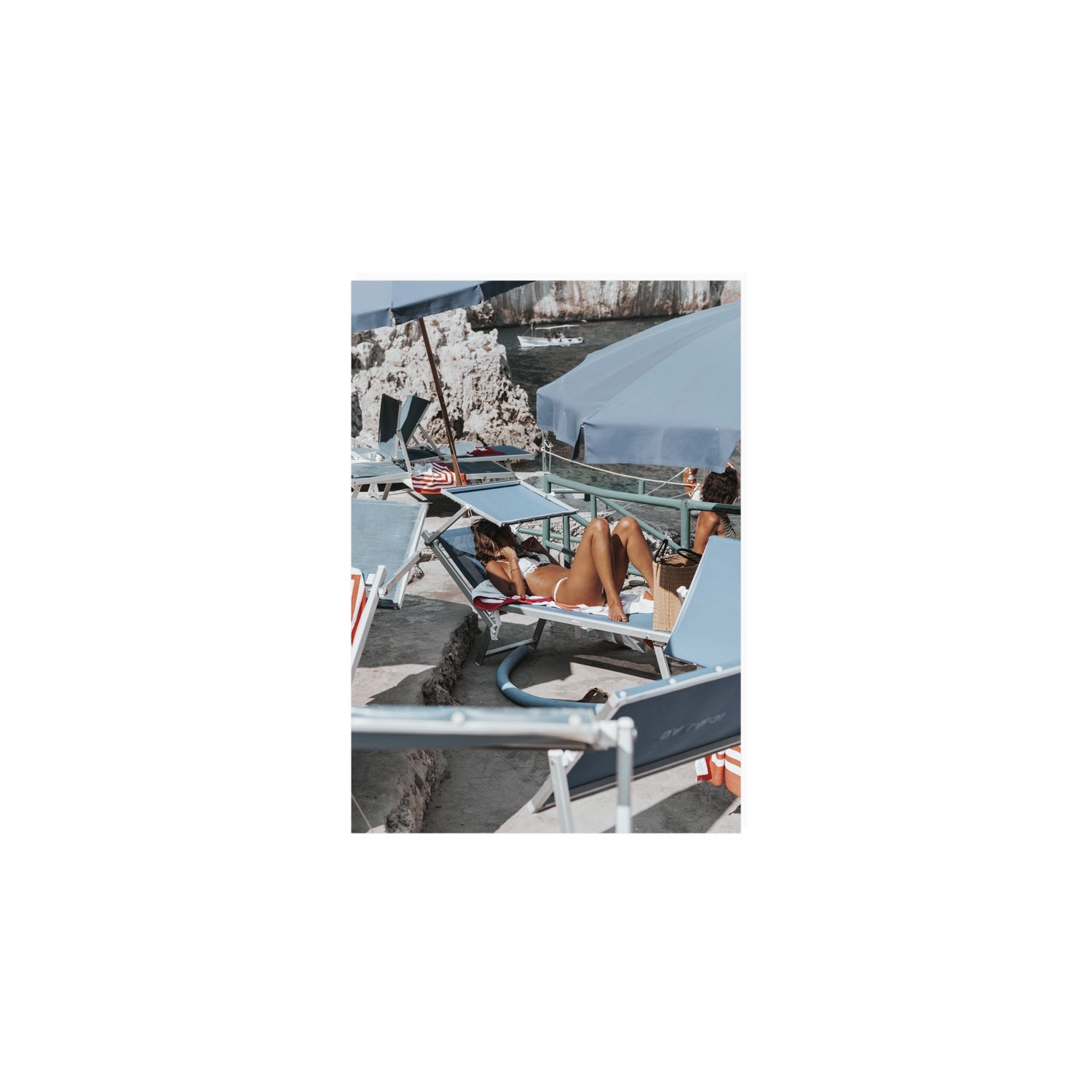 Beach Babe fine art print, Capri, Italy, A5 · 21 x 14.8 cm, Unframed, Fine Art Print