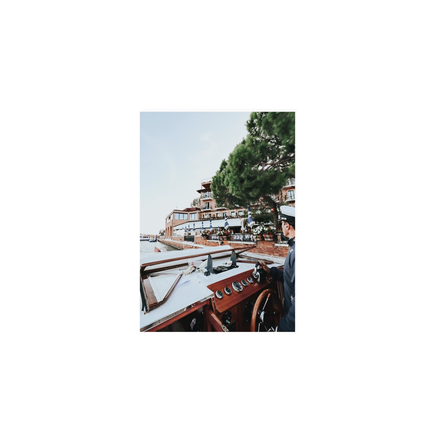 The Driver Venice Canal Italian wall art A5, 21 x 14.8 cm unframed fine art print