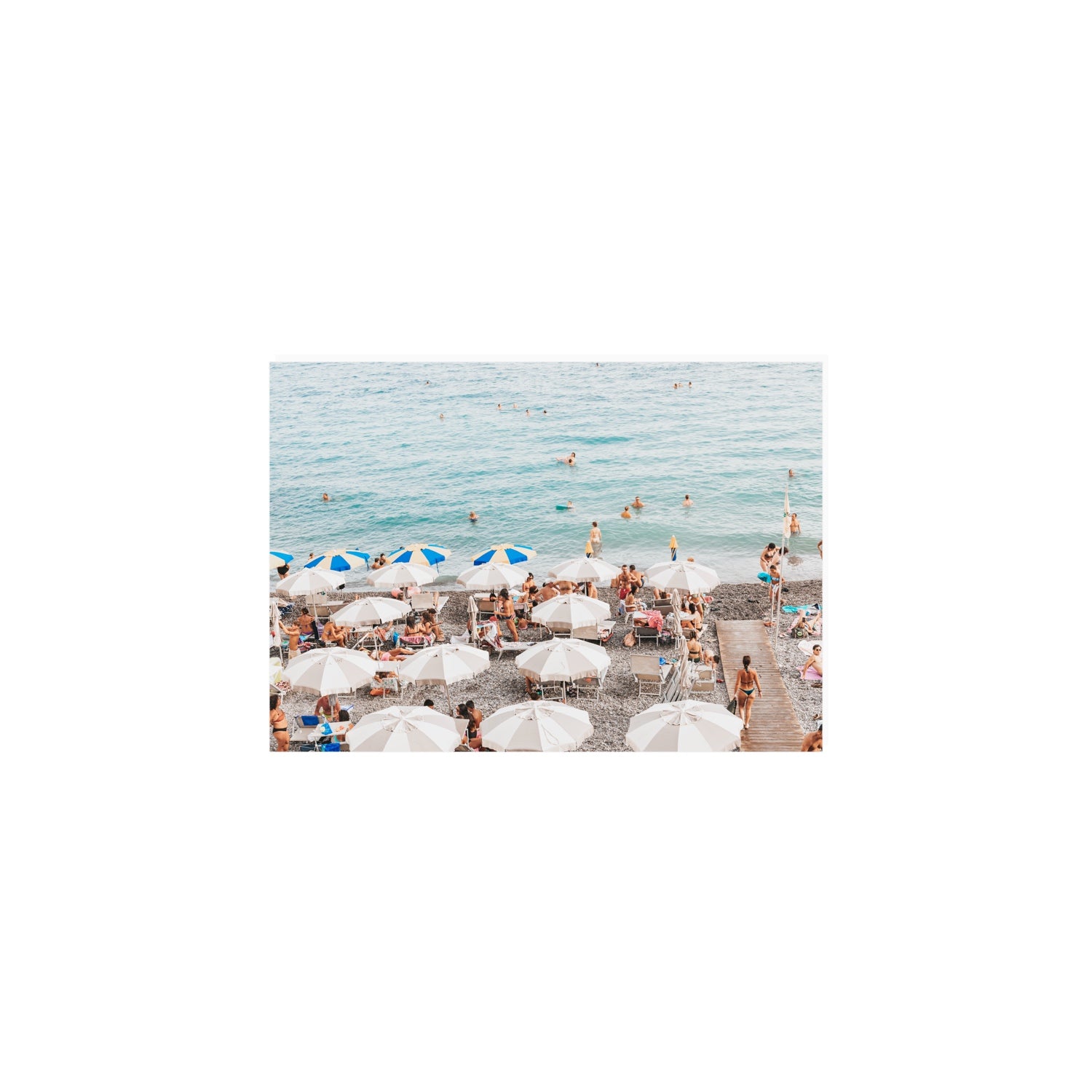 Dreamscape Amalfi Italian beach wall art A5, 21 x 14.8 cm unframed fine art print