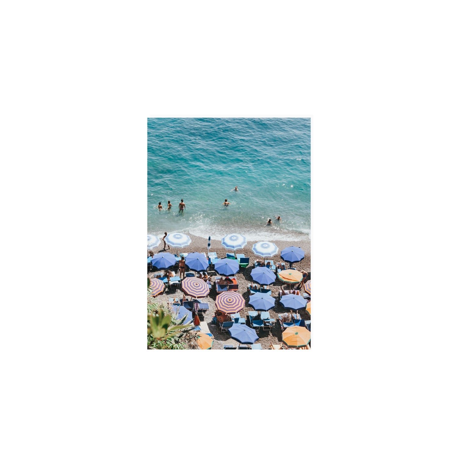 Paradise Beach fine art print, Positano, Italy, A5 · 21 x 14.8 cm, Unframed, Fine Art Print