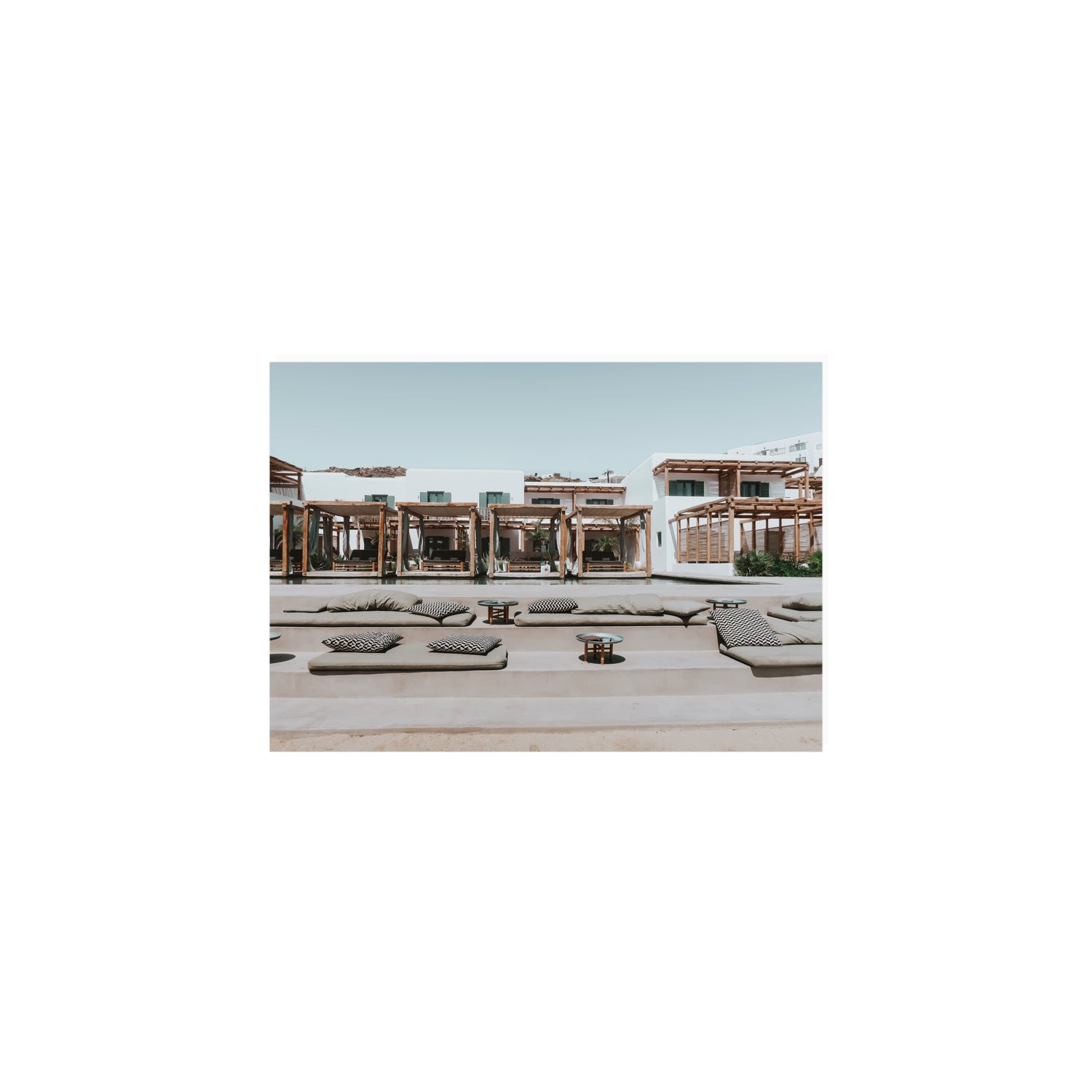 Platis Gialos fine art print, Mykonos, Greece, A5 · 21 x 14.8 cm, Unframed, Fine Art Print