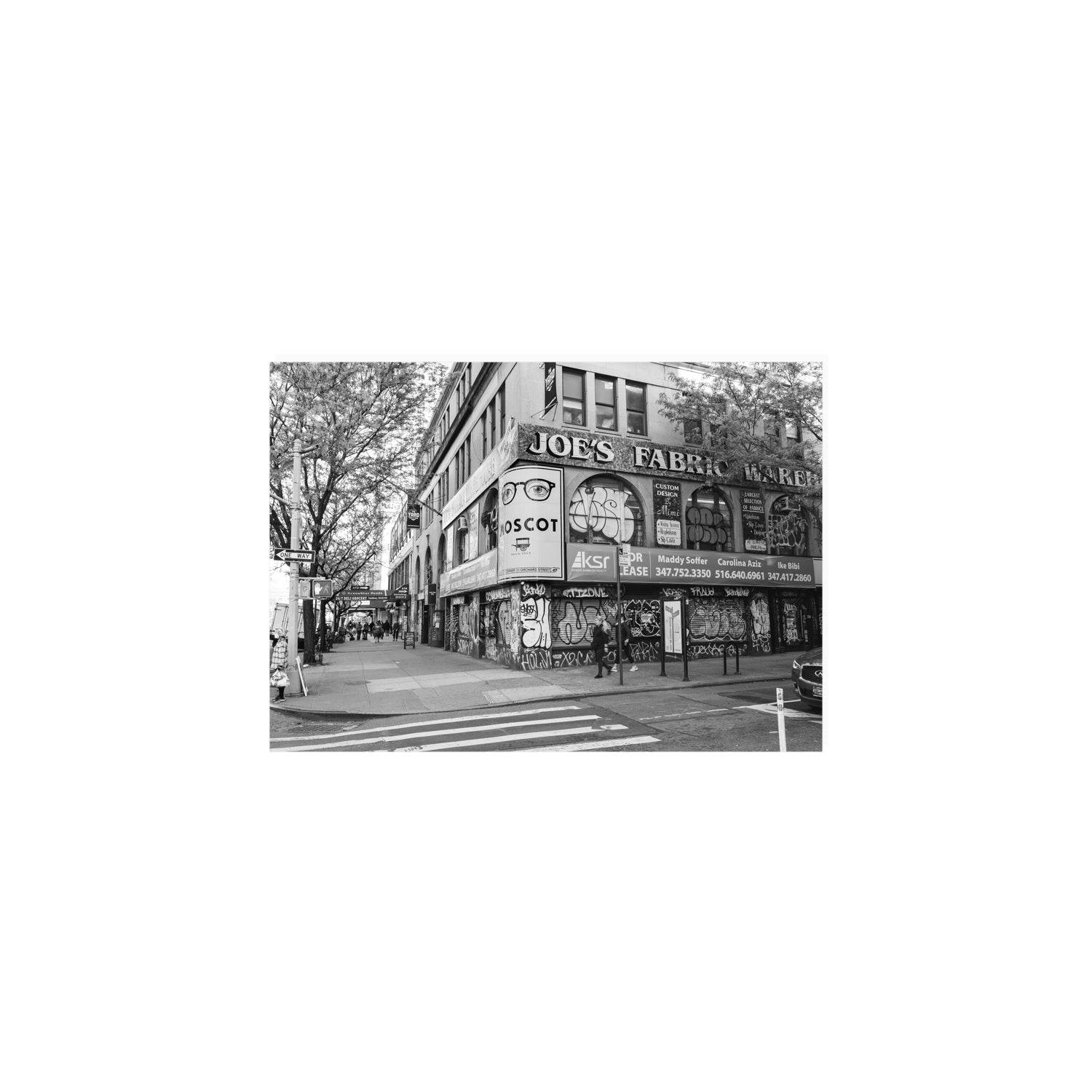 Wall Poetry New York NYC Black & White wall art A5, 21 x 14.8 cm unframed fine art print
