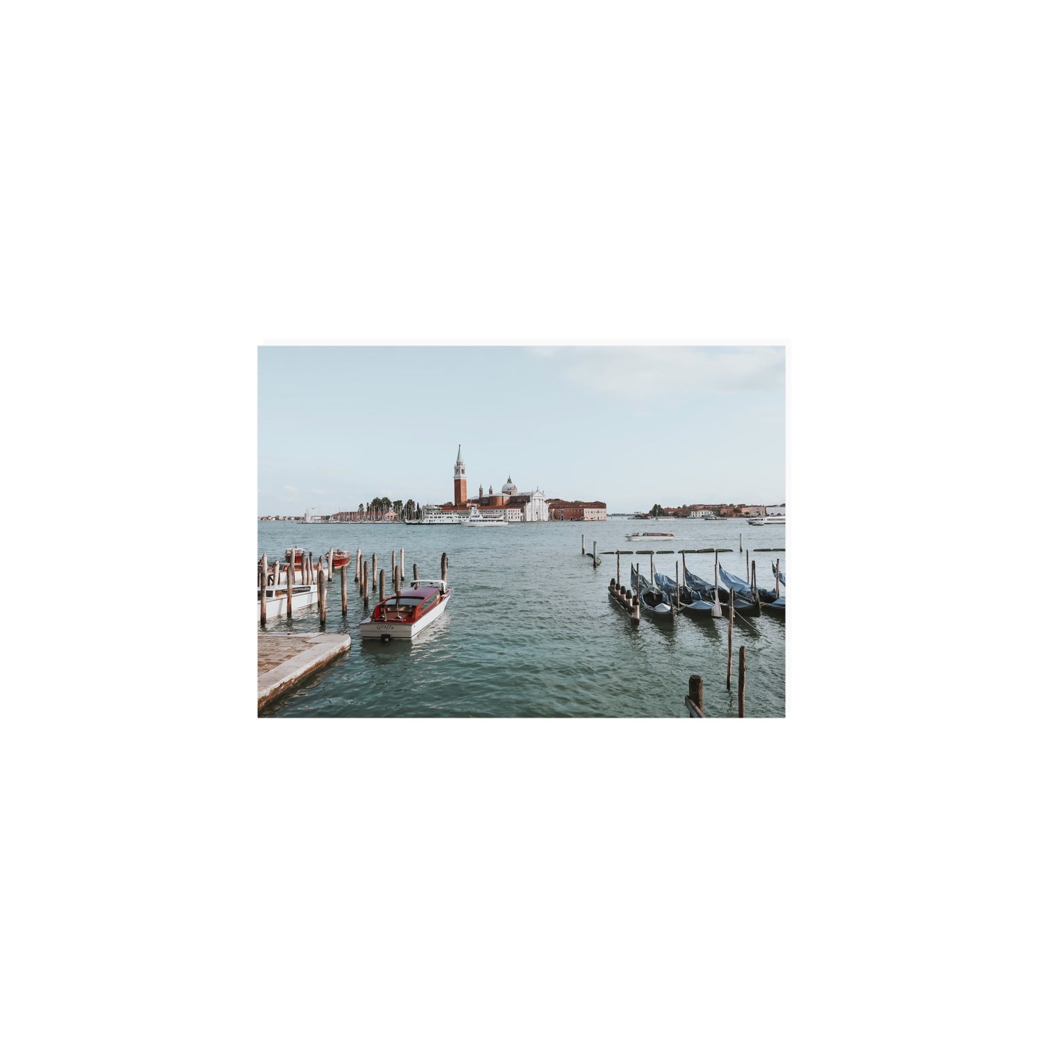 Venetian Waterscape Venice Italian art print A5, 21 x 14.8 cm unframed fine art print