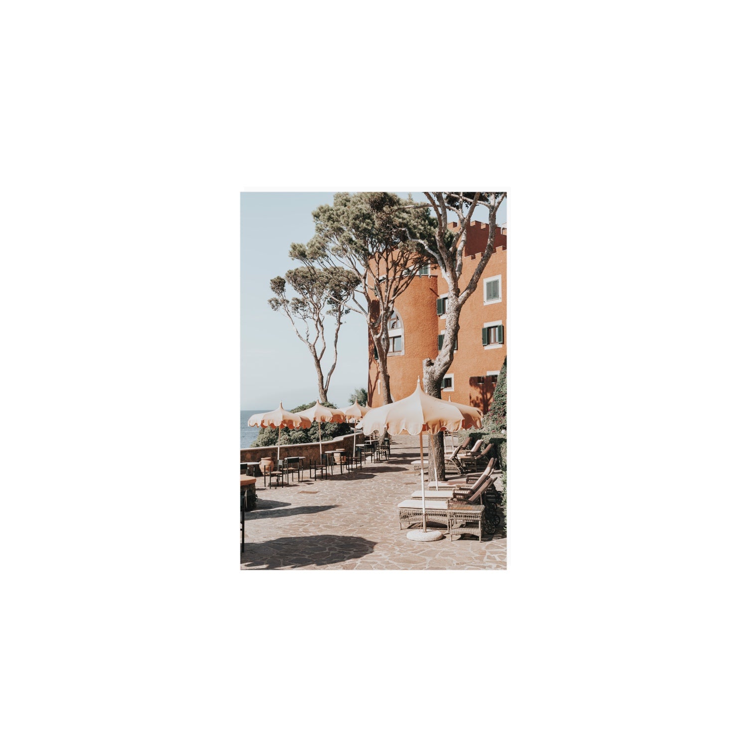 Mezzatorre Ischia Italian Mediterranean decor wall art A5, 21 x 14.8 cm unframed fine art print