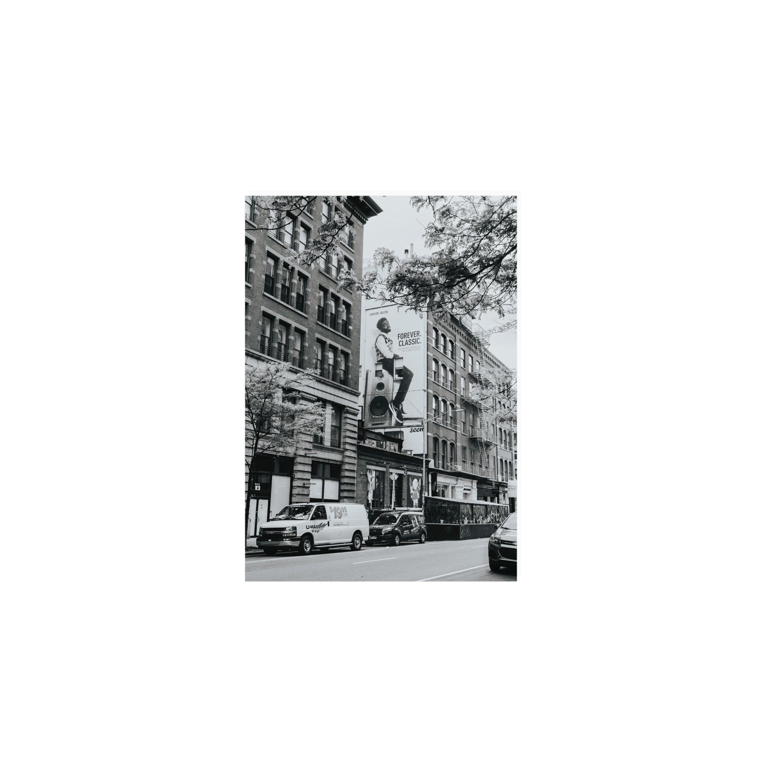 Forever Classic New York NYC Black & White wall art A5, 21 x 14.8 cm unframed fine art print