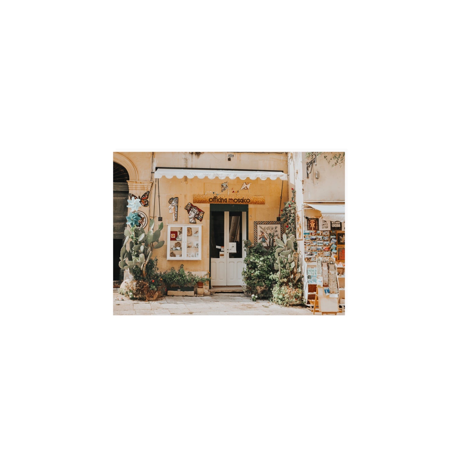 Mosaic Workshop Puglia Italian wall art A5, 21 x 14.8 cm unframed fine art print