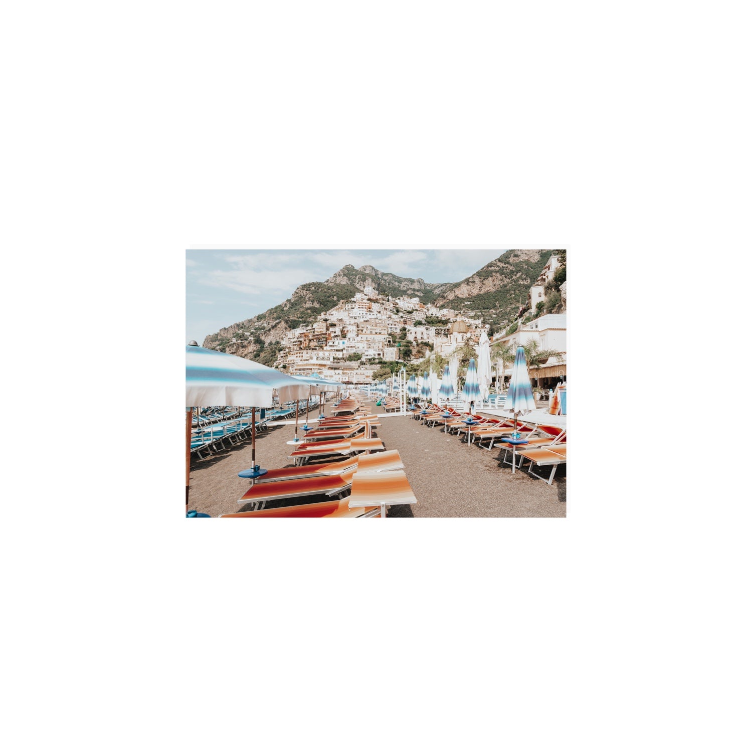 Spiaggia Grande fine art print, Positano, Italy, A5 · 21 x 14.8 cm, Unframed, Fine Art Print