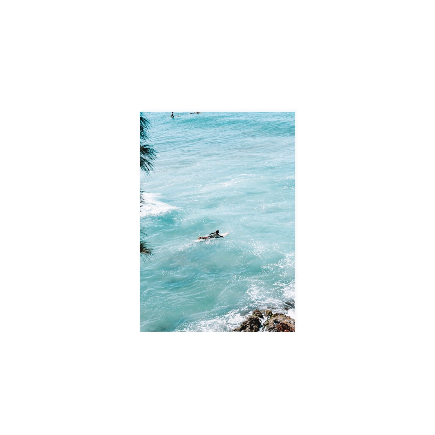 Blue Crush Byron Bay Surf coastal wall art A5, 21 x 14.8 cm unframed fine art print