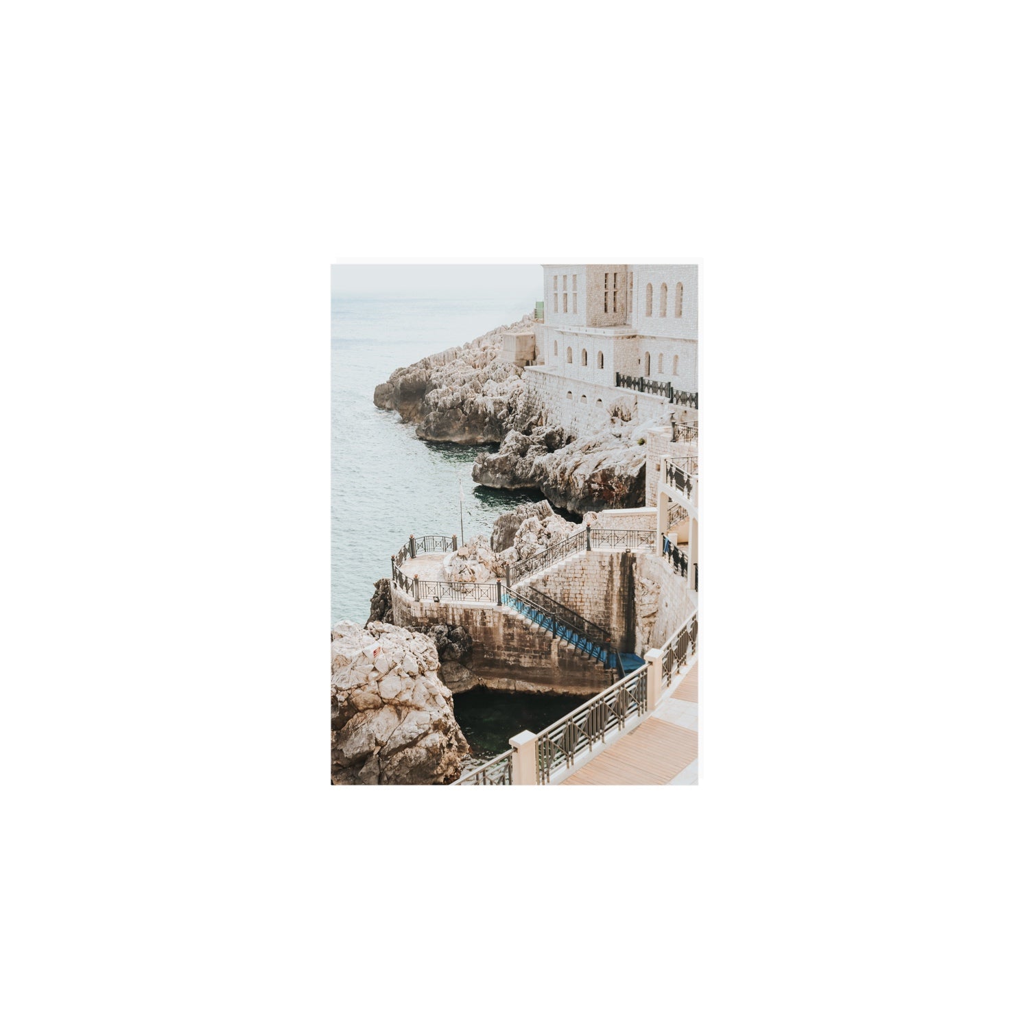 Wellness Centre Puglia coastal wall art A5, 21 x 14.8 cm unframed fine art print