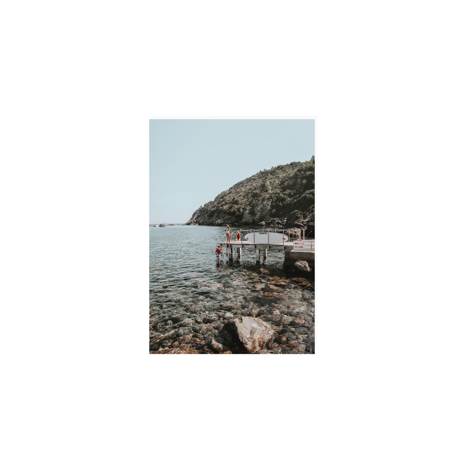 Tidal Explorers Tuscany coastal Italian wall art A5, 21 x 14.8 cm unframed fine art print