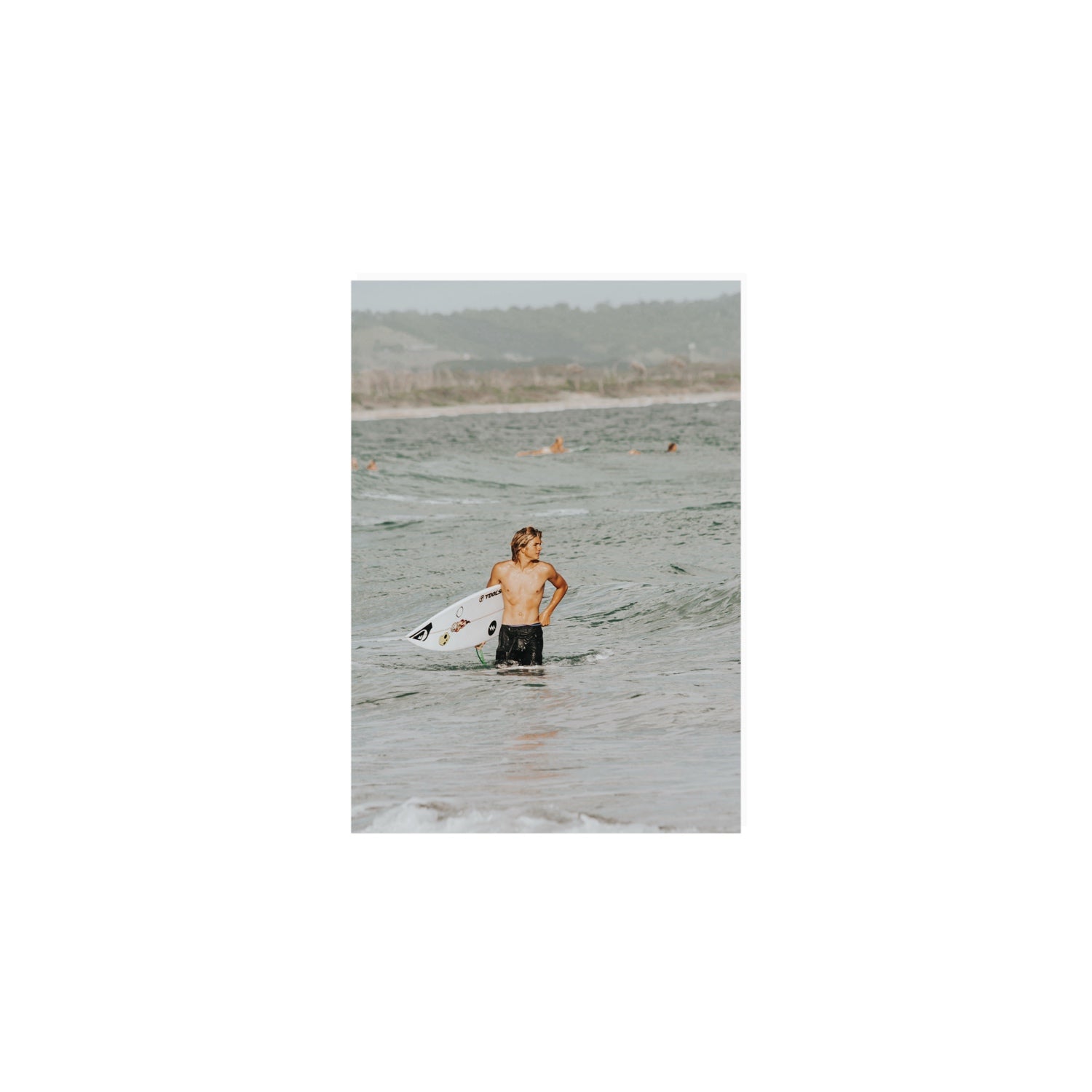 Chasing Mavericks Byron Bay Surf coastal wall art A5, 21 x 14.8 cm unframed fine art print