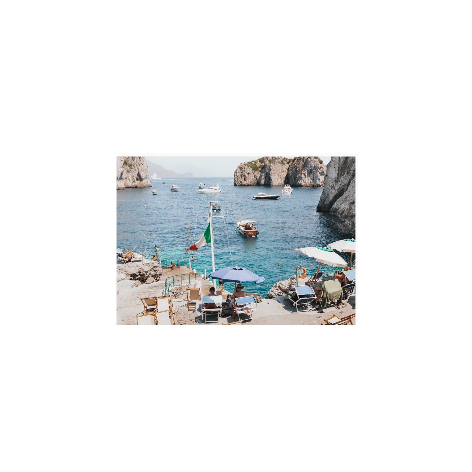 Smooth Sailing fine art print, Capri, Italy, A5 · 21 x 14.8 cm, Unframed, Fine Art Print