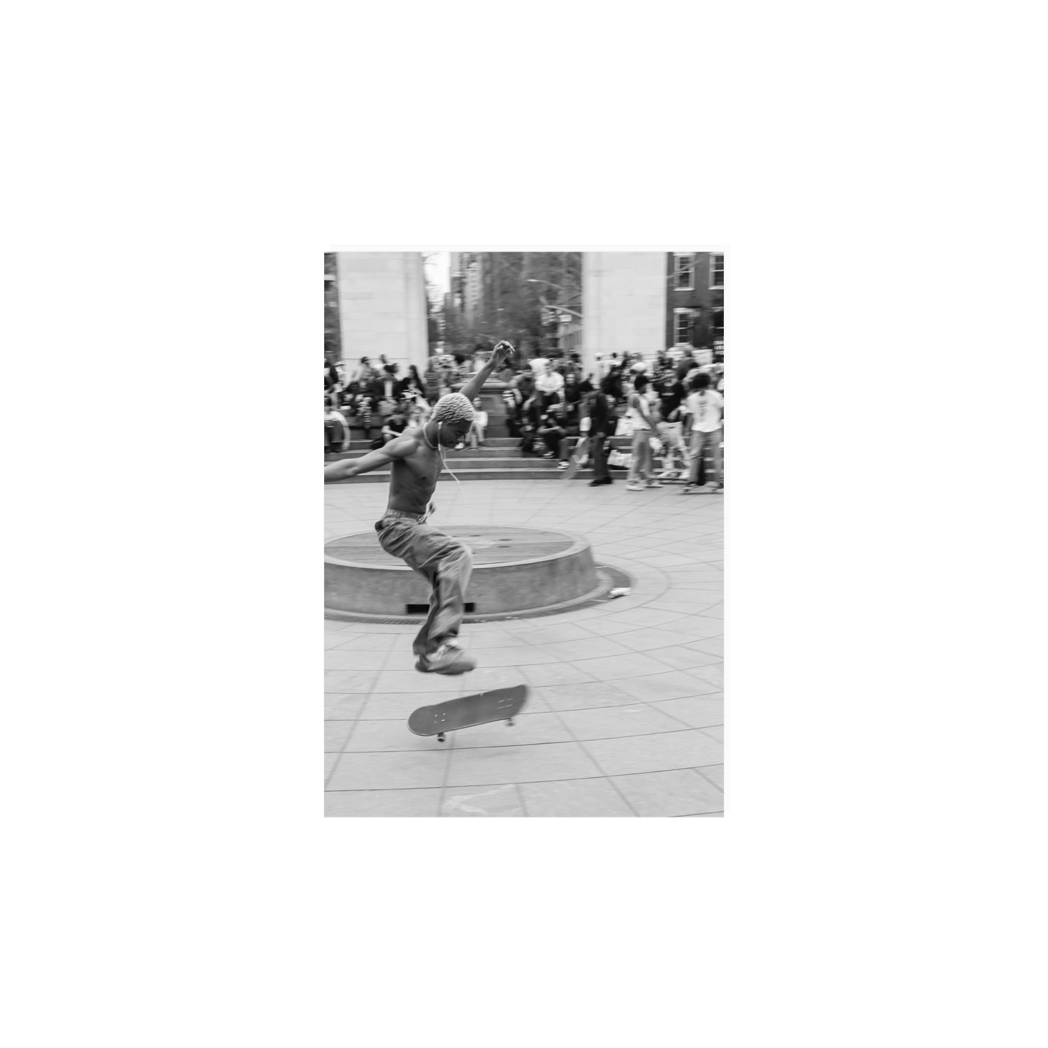 Airborne Rhythms New York NYC Black & White wall art A4, 29.7 x 21 cm unframed fine art print